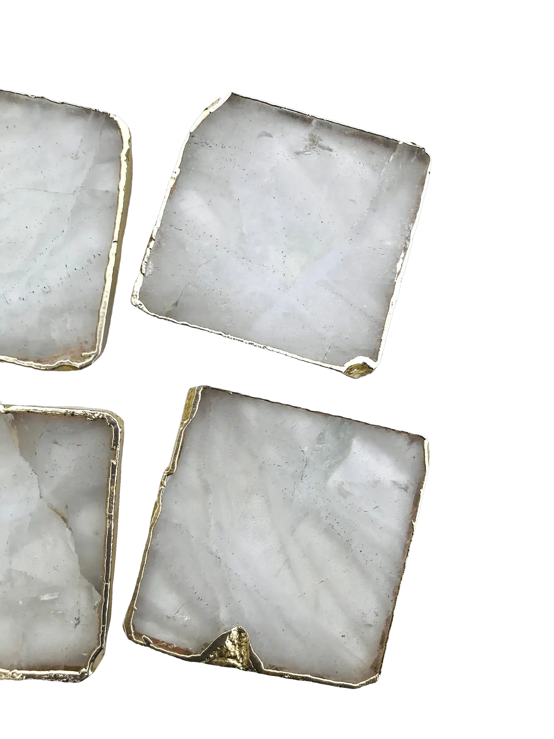Clear Quartz Coaster Set of 4 - Image 3