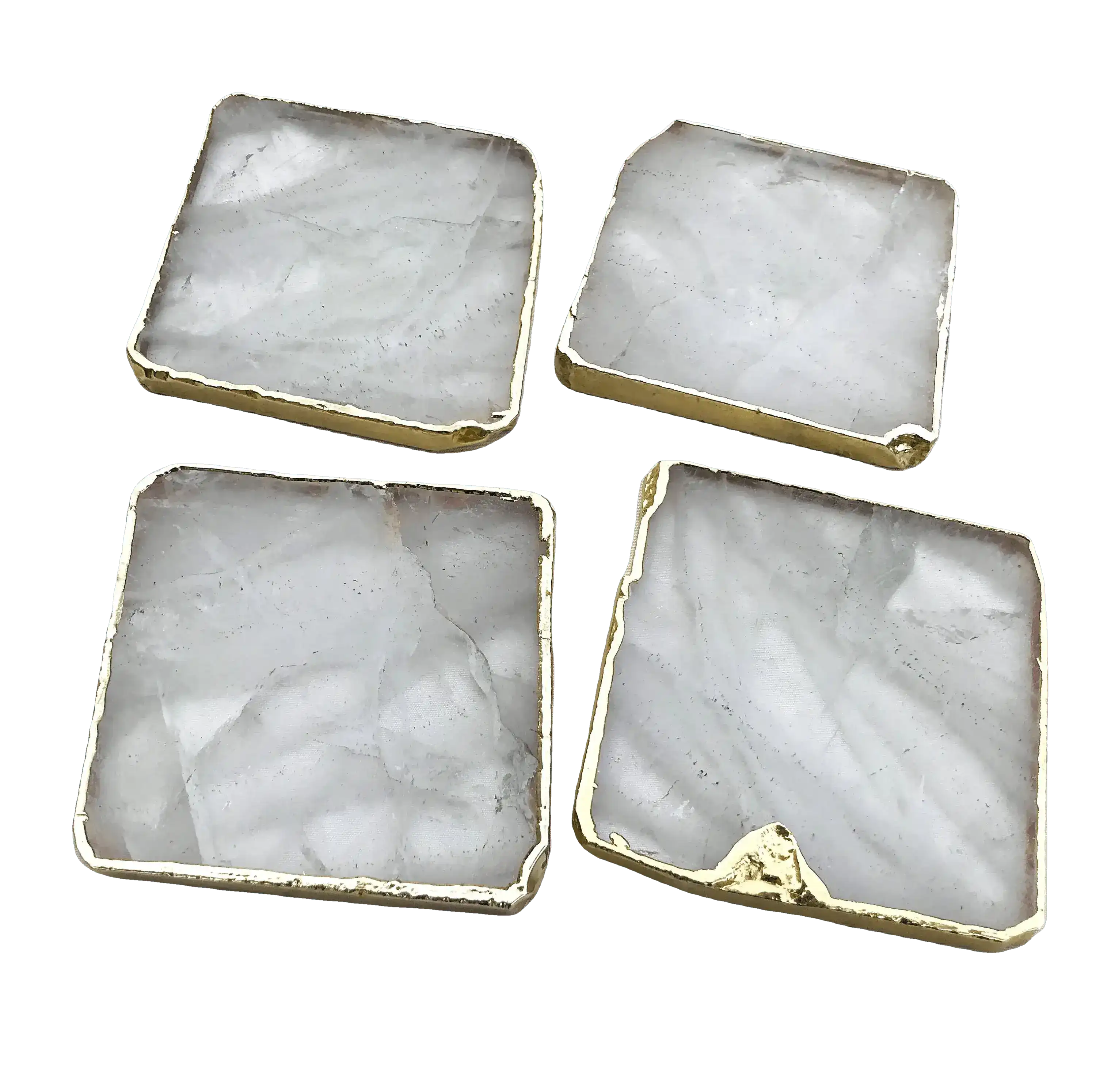 Clear Quartz Coaster Set of 4 - Image 4