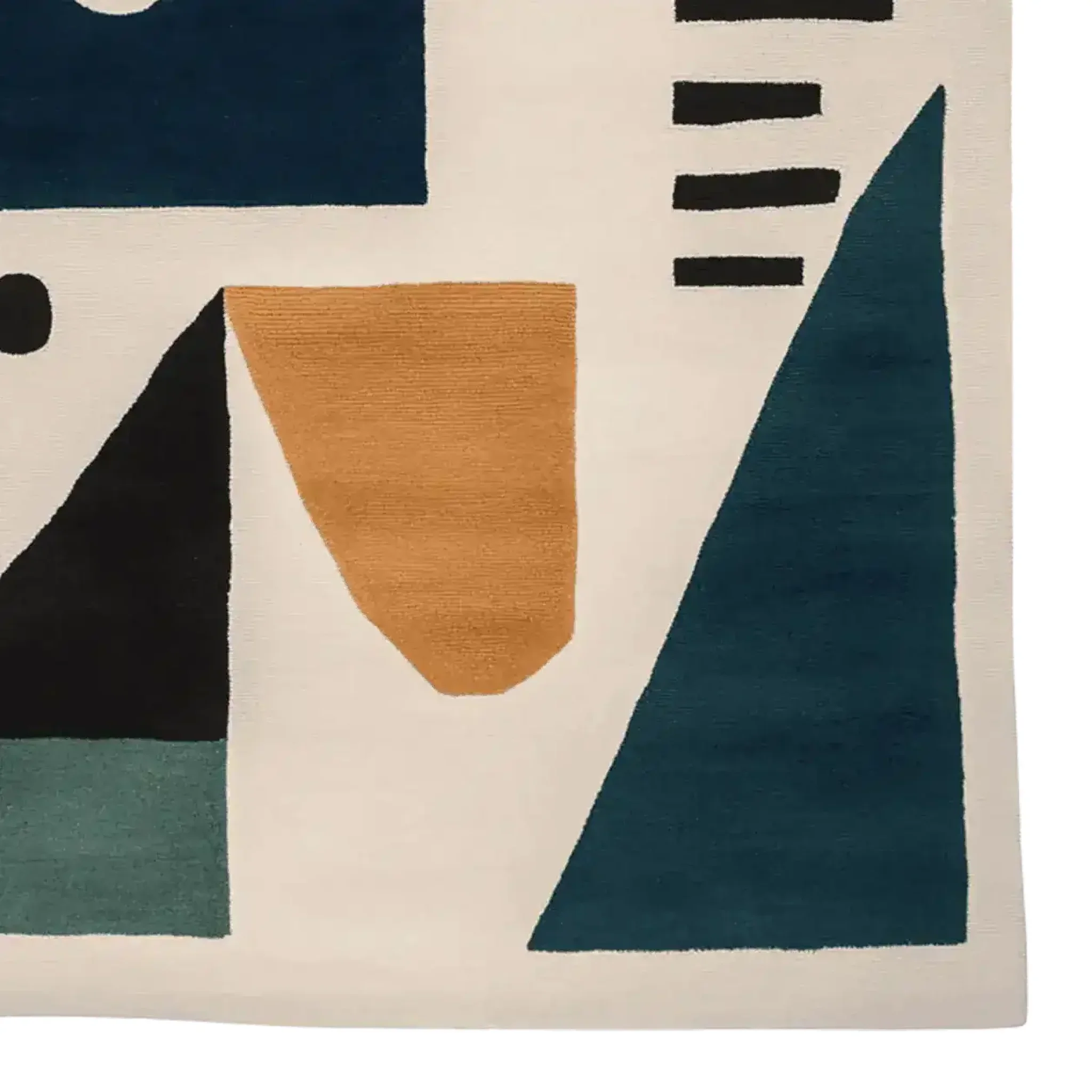 Color Block Code Hand Tufted Rug - Image 7