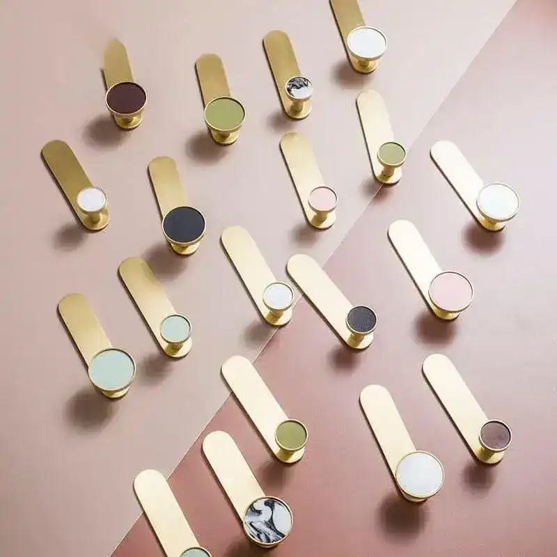 Colored Shell Brass Wall Organizer - Image 13