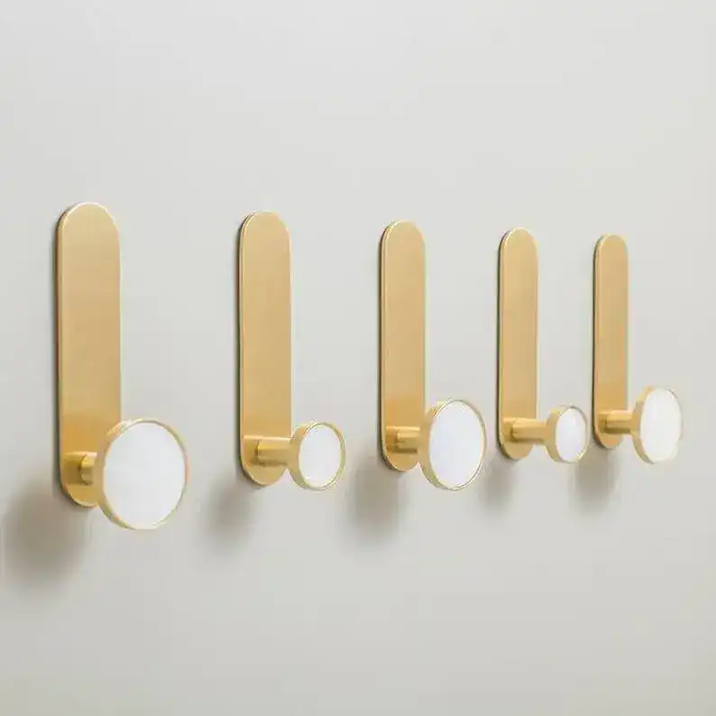 Colored Shell Brass Wall Organizer - Image 4