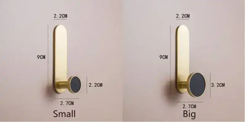 Colored Shell Brass Wall Organizer - Image 7