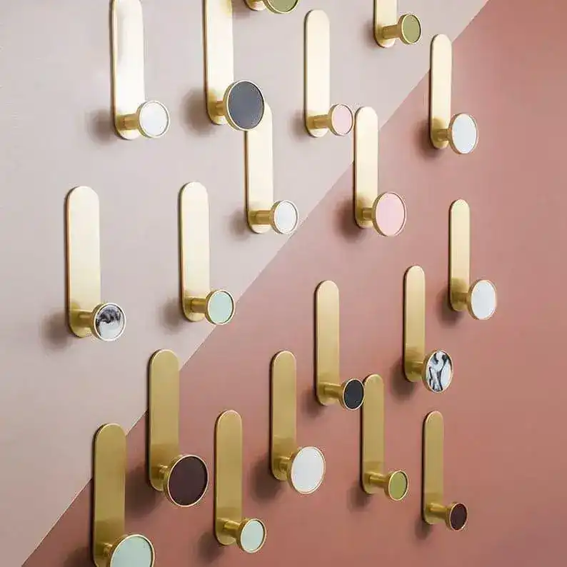 Colored Shell Brass Wall Organizer - Image 8