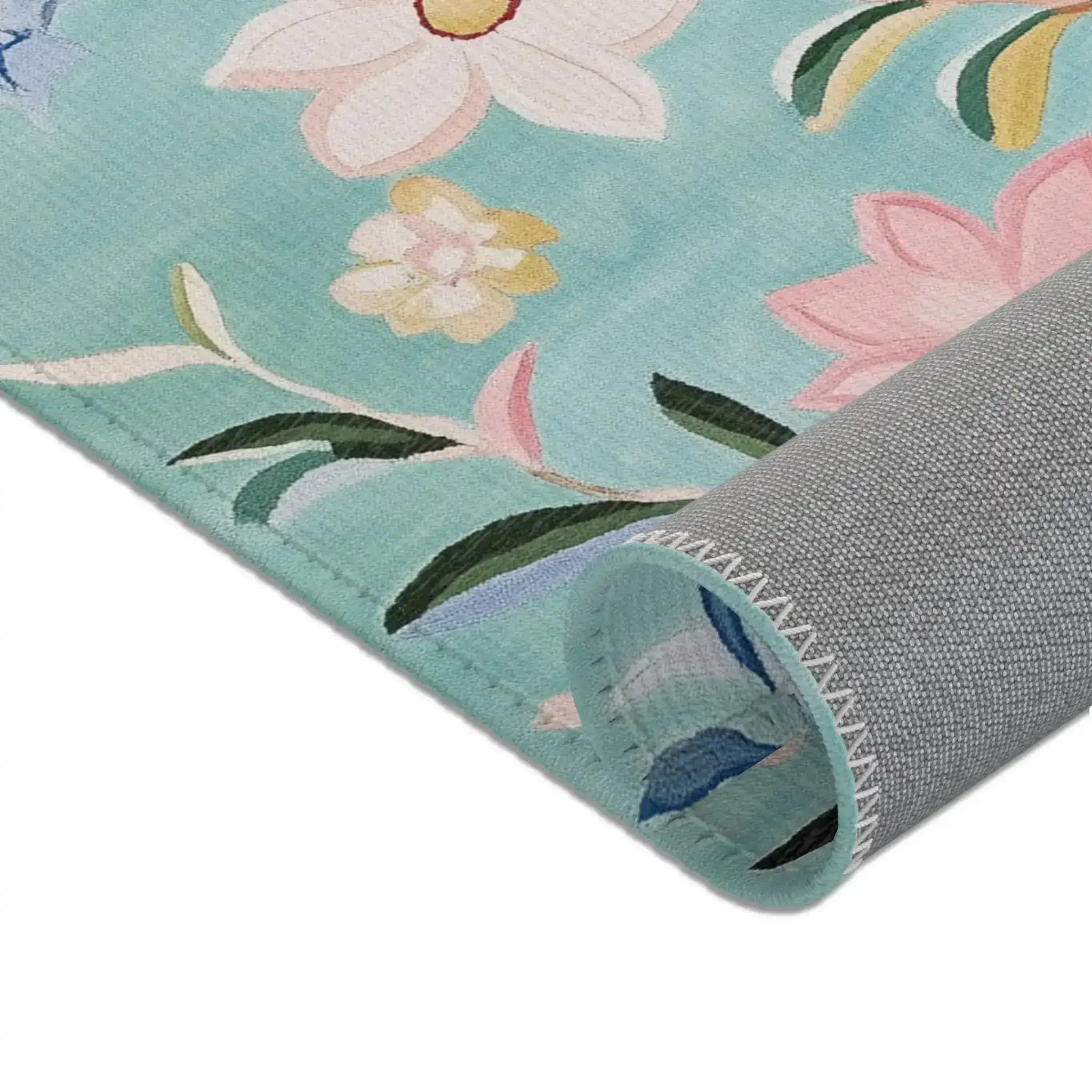 Colorful Birds & Blossoms Accent Rug - Image 7