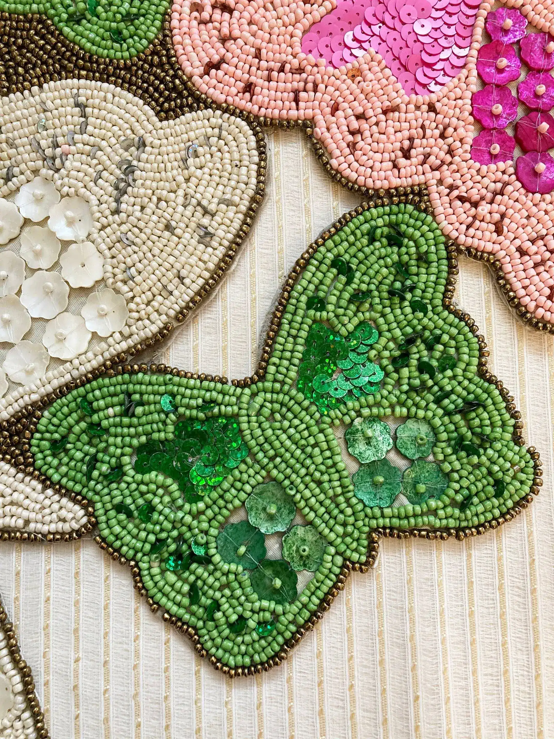 Colorful Butterflies Beaded Table Runner - Image 4