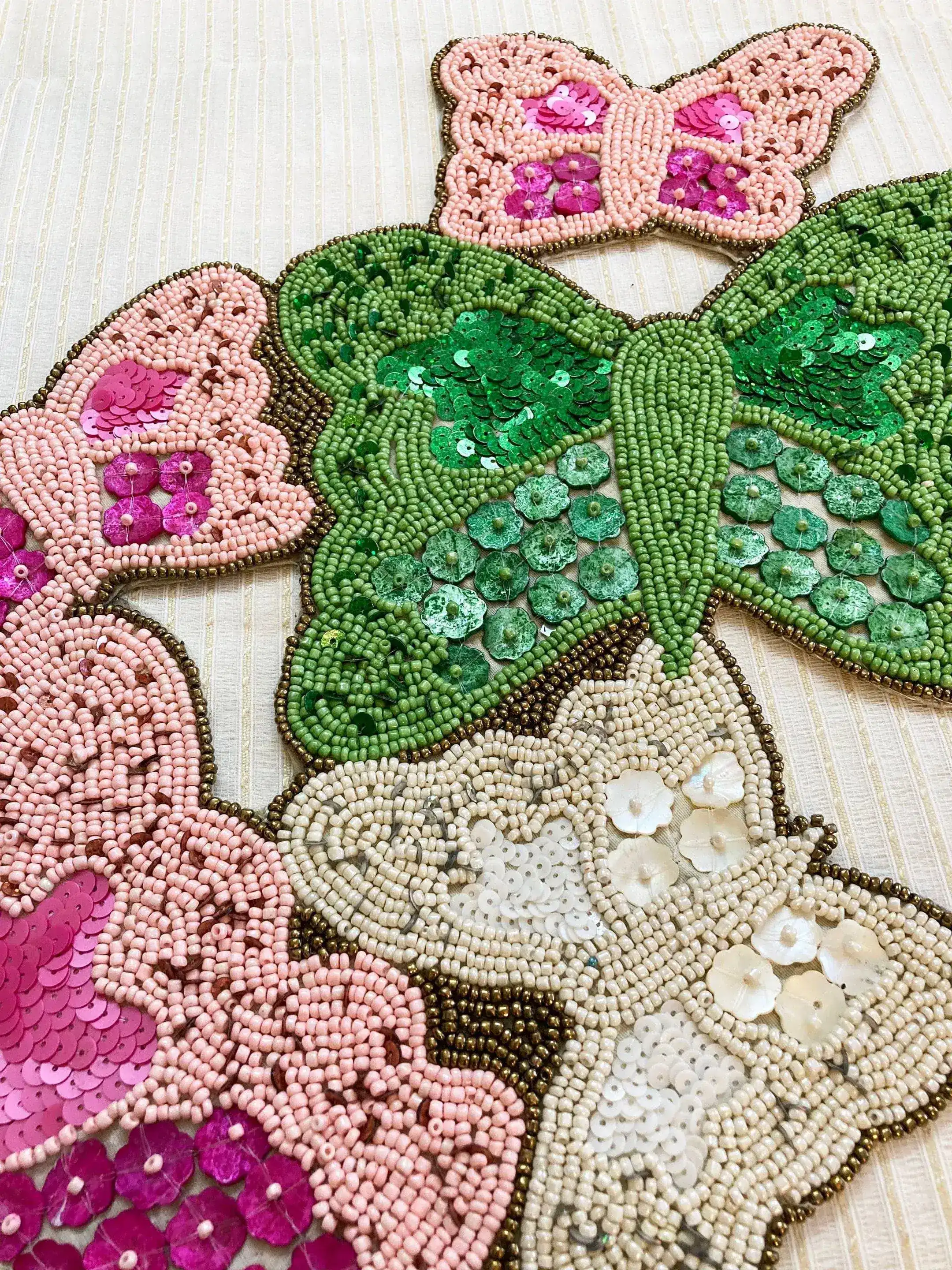 Colorful Butterflies Beaded Table Runner - Image 6