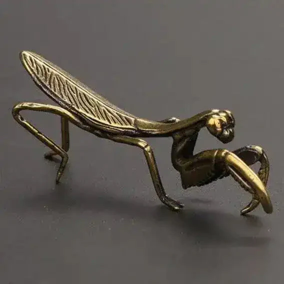 Copper Mantis Miniature Ornament Figurine - Image 2