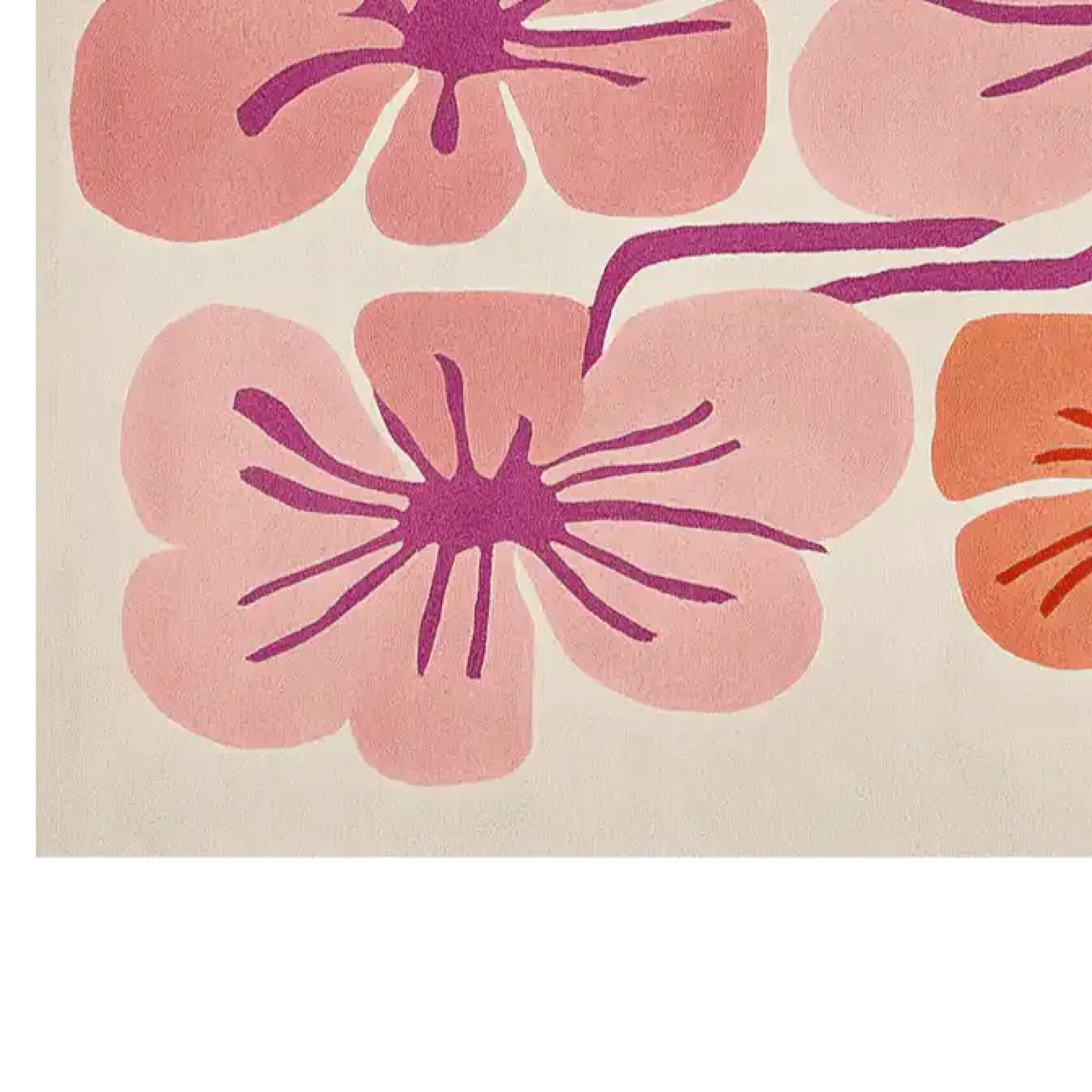 Coral Dreamscape Hand Tufted Wool Rug - Image 4