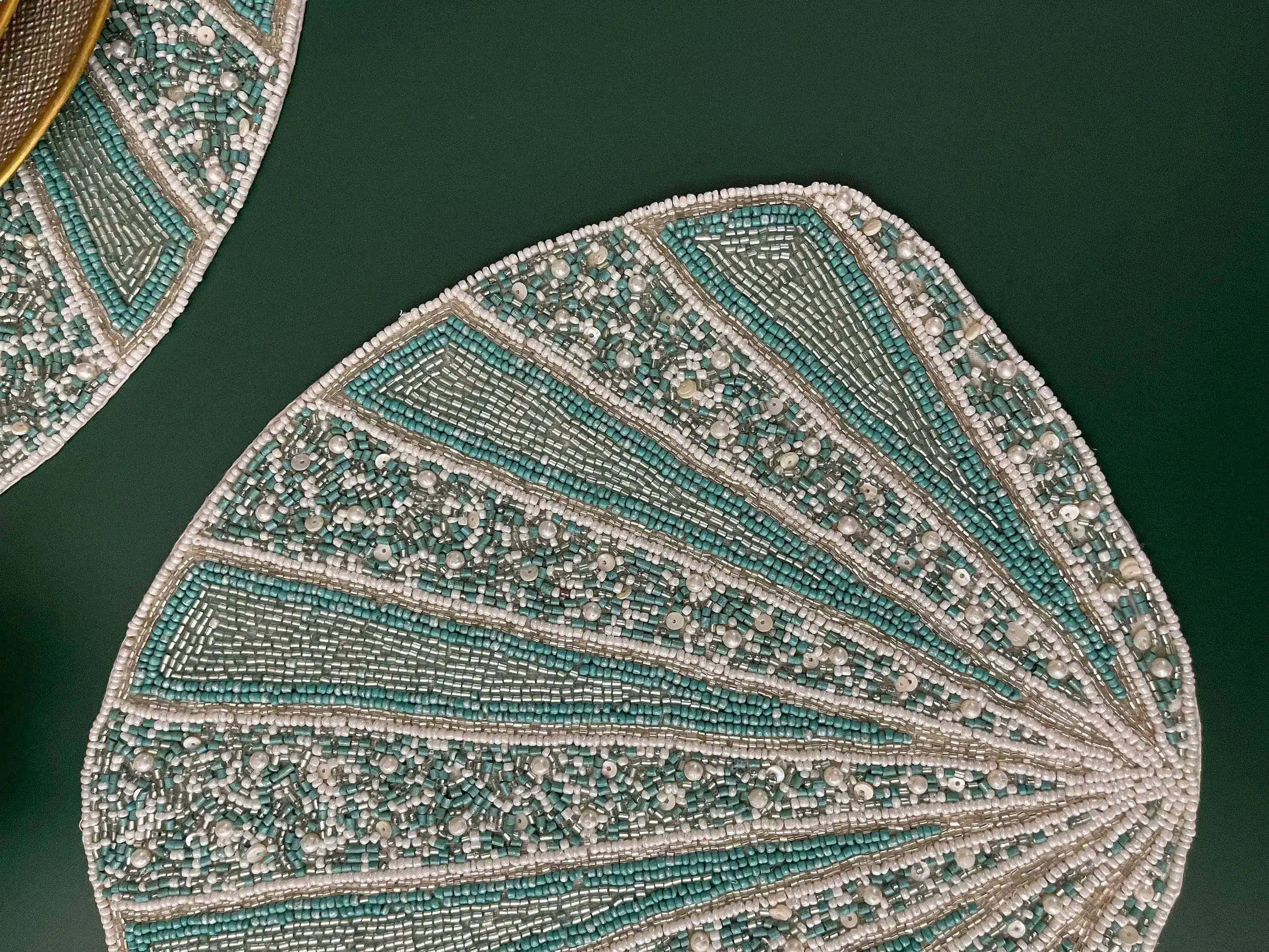 Coral Reef Beaded Placemat - Set of 4 - Image 5