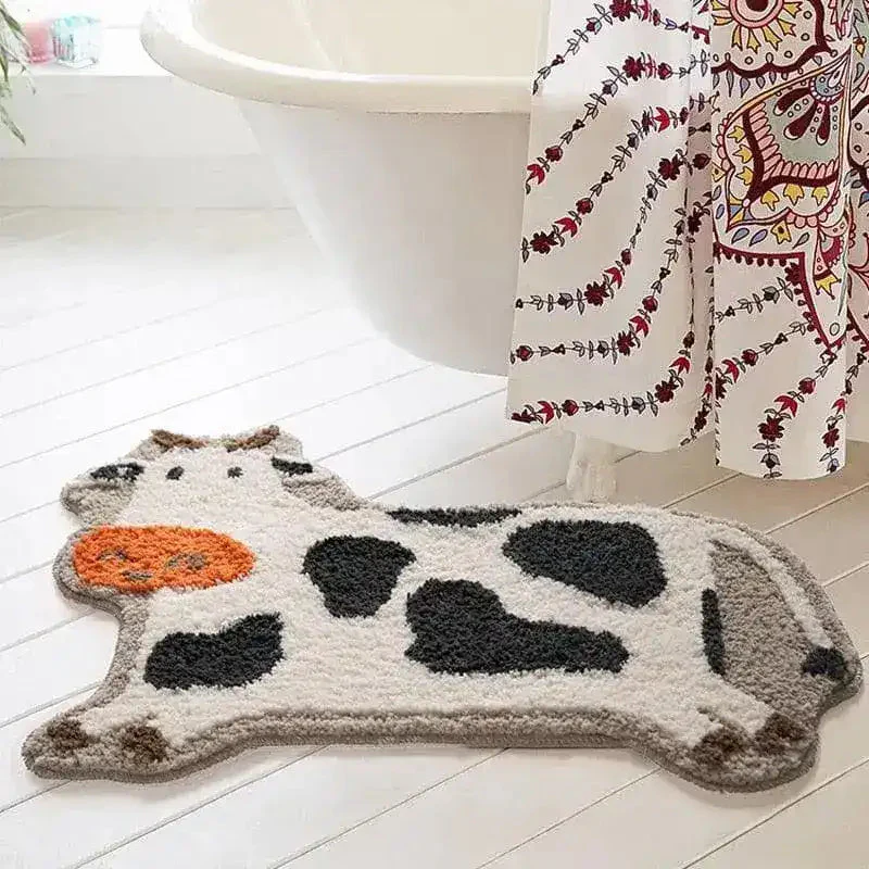 Cow-Shaped Bath Mat - Image 5