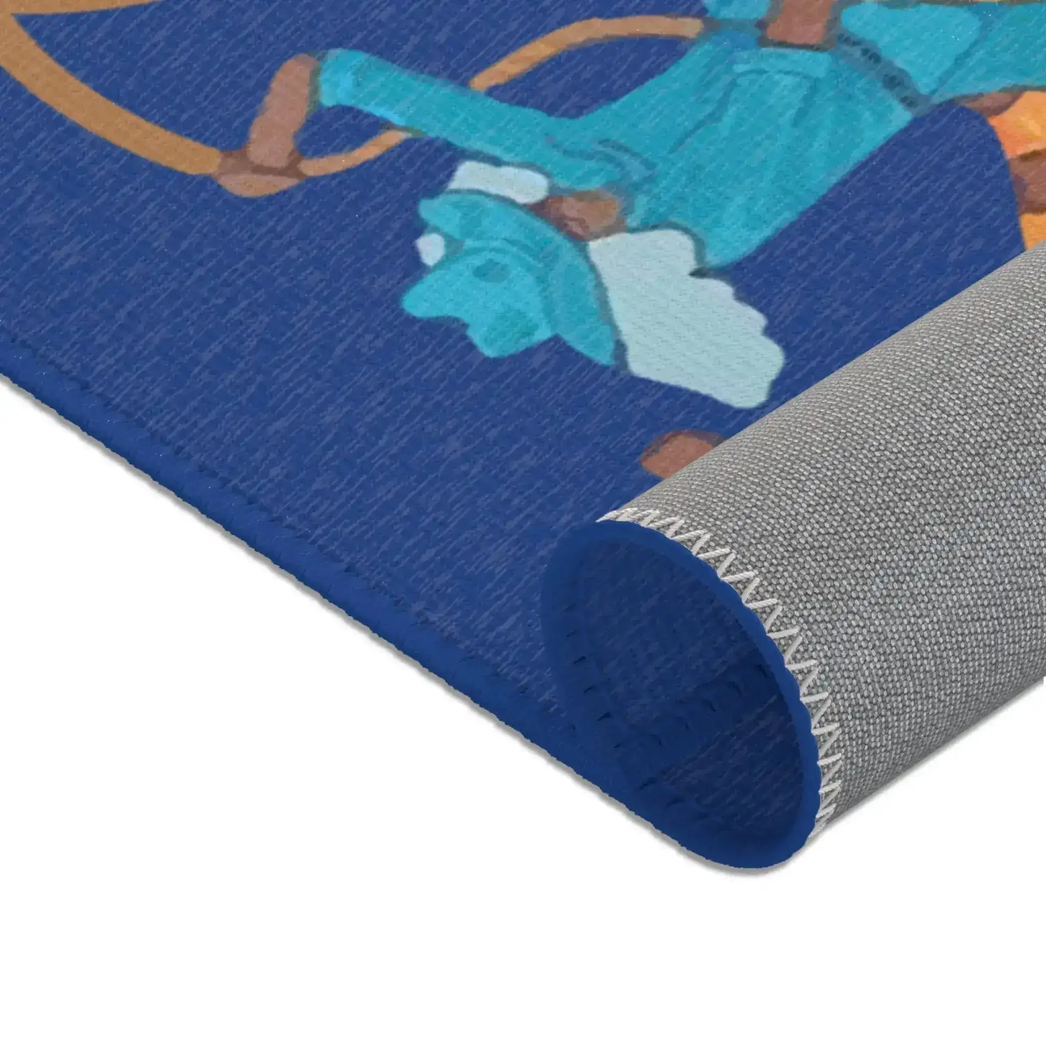 Cowboy Riding Tiger Accent rug - Image 7