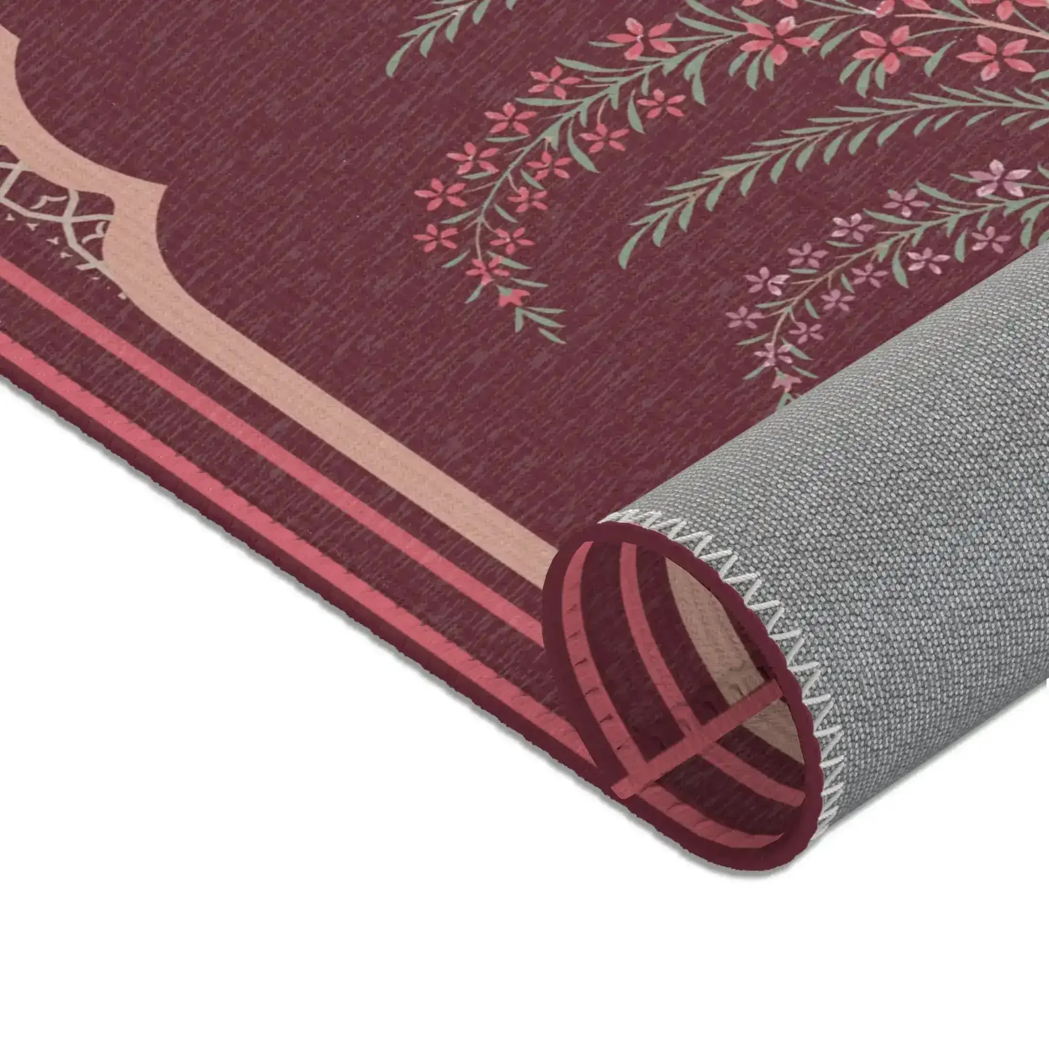 Crimson Bloom Arch Accent Rug - Image 7