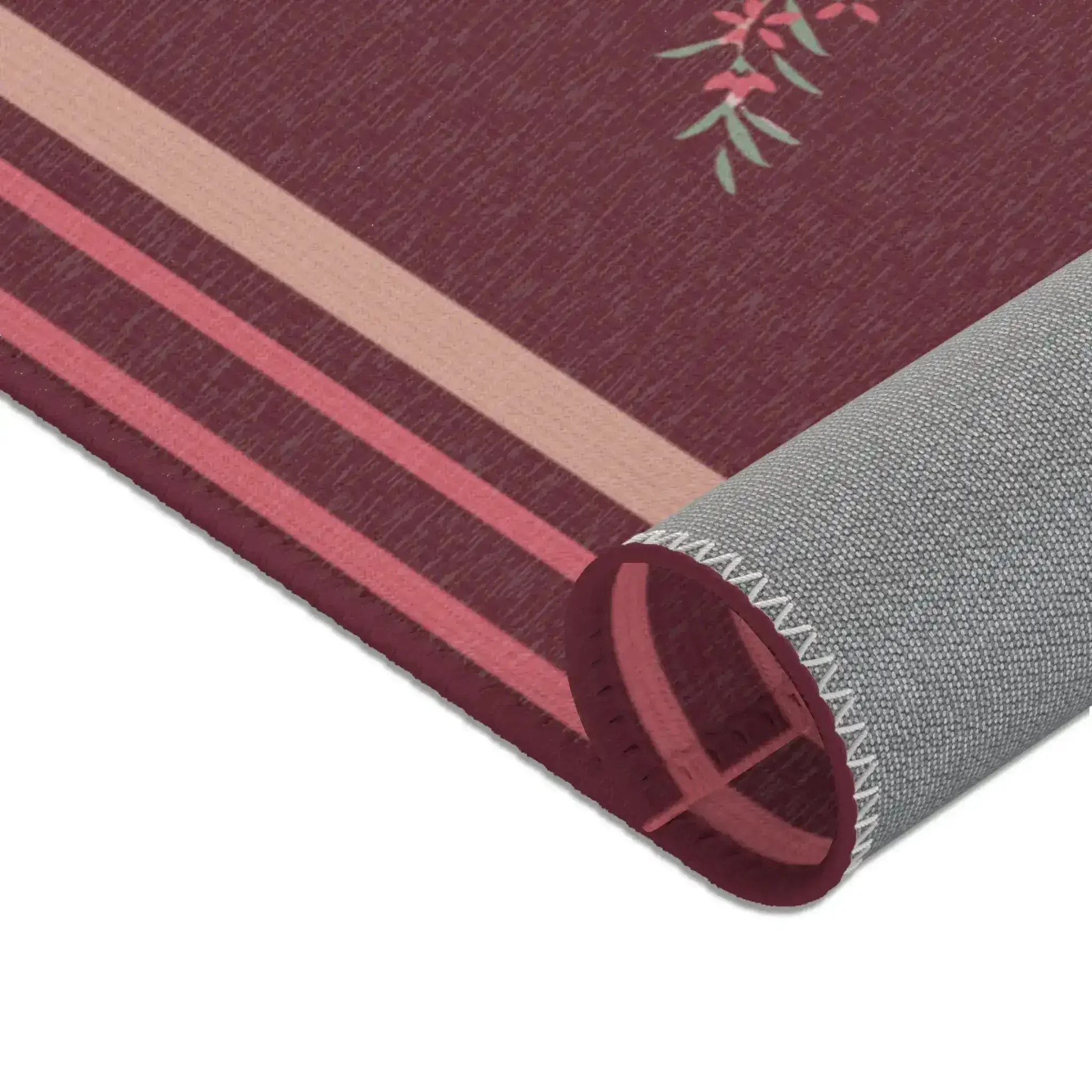 Crimson Bloom Arch Accent Rug - Image 9
