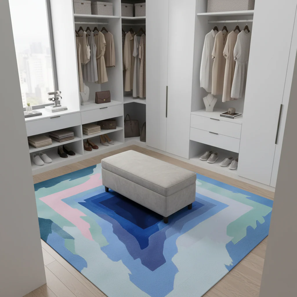 Crystal Vortex Dream Hand Tufted Rug - Image 3