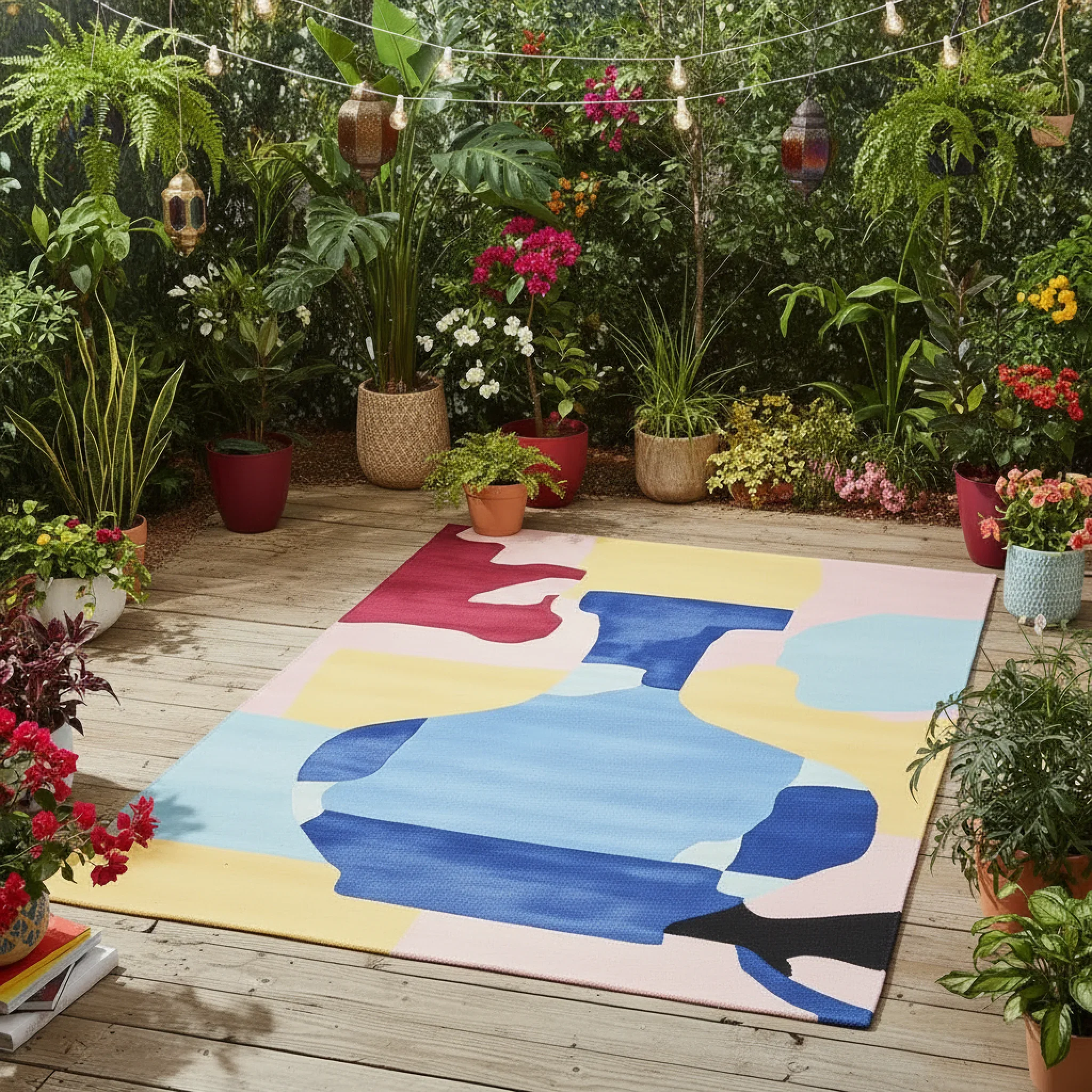 Cubist Color Hand Tufted Rug - Image 4