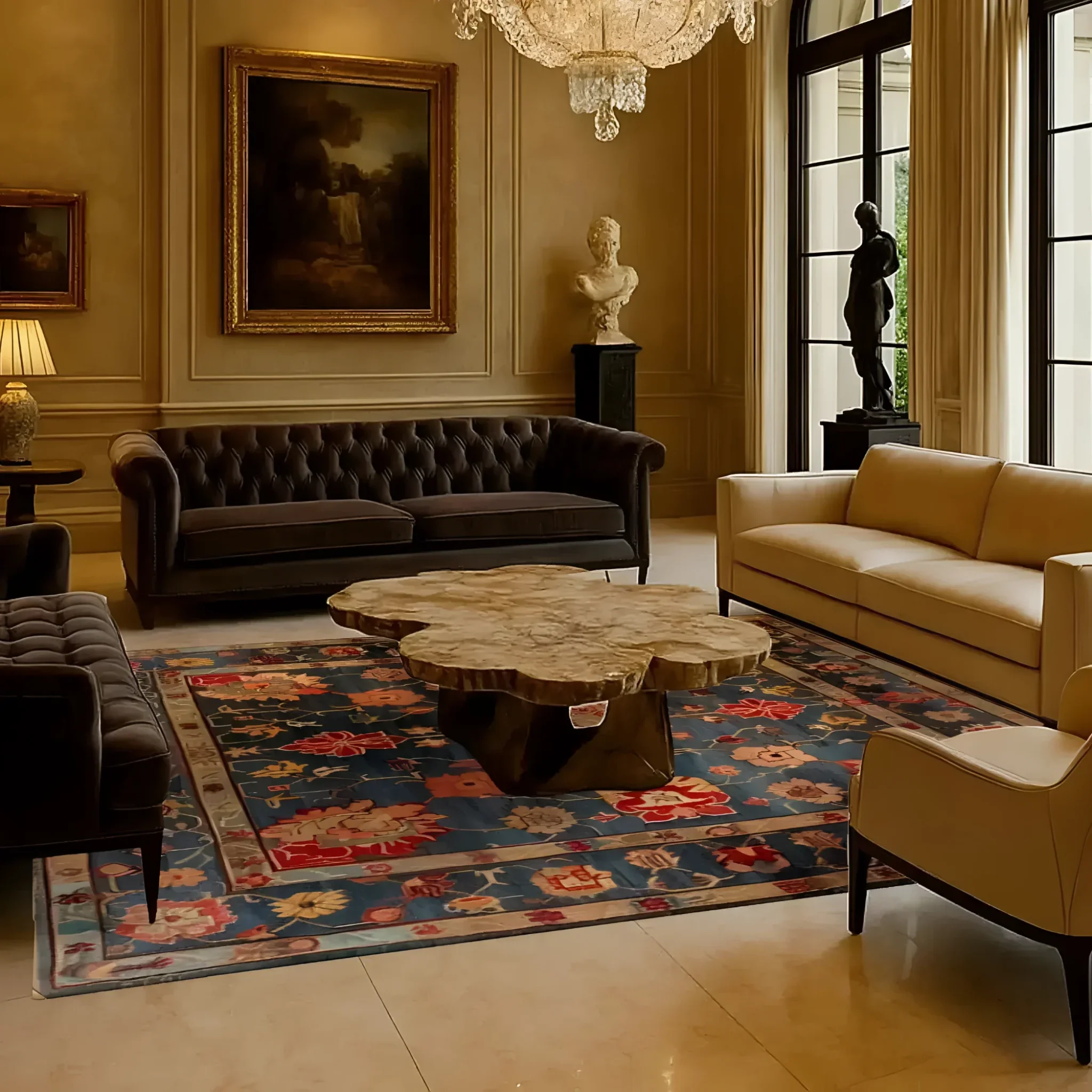 Cultural Blossom Legacy Hand Knotted Area Rug - Image 2