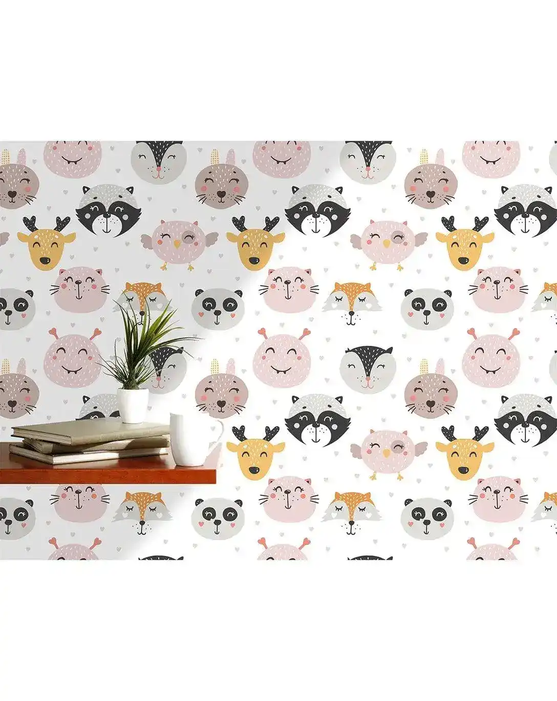 Cute Woodland Animals Removable Wallpaper - Image 4