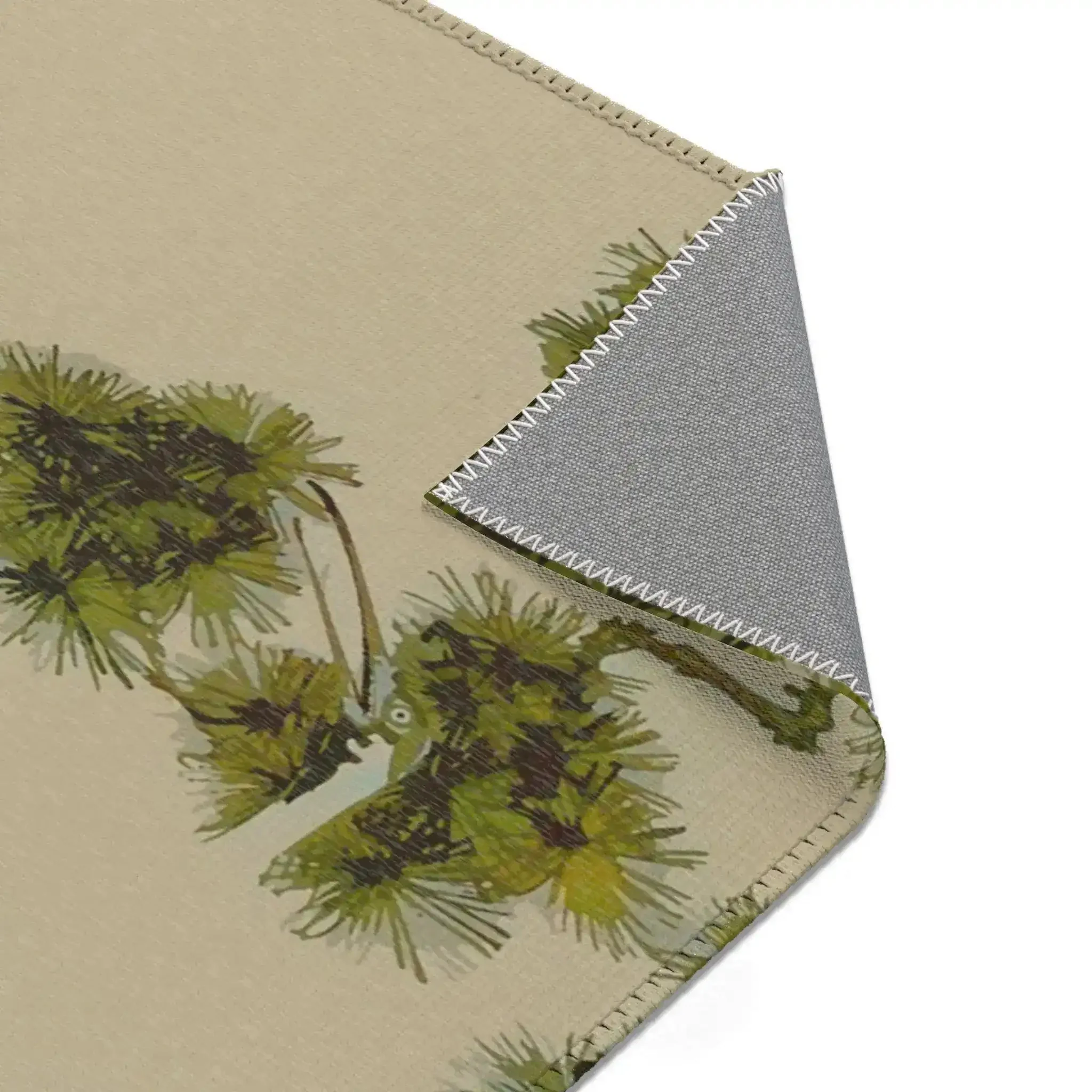 Dancing Cranes in Olive Grove Accent Rug - Image 5