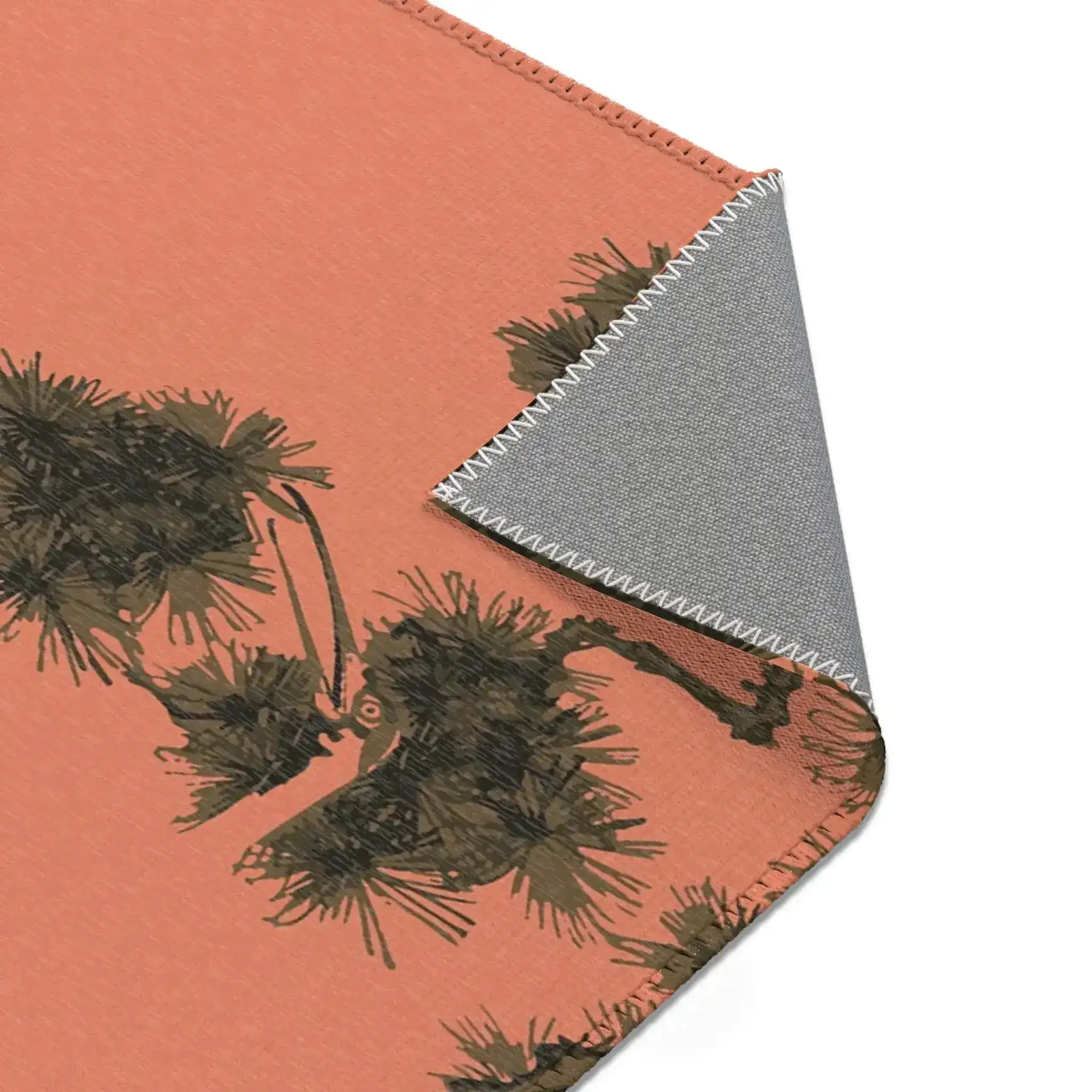 Dancing Cranes in Sunset Pines Accent Rug - Image 5