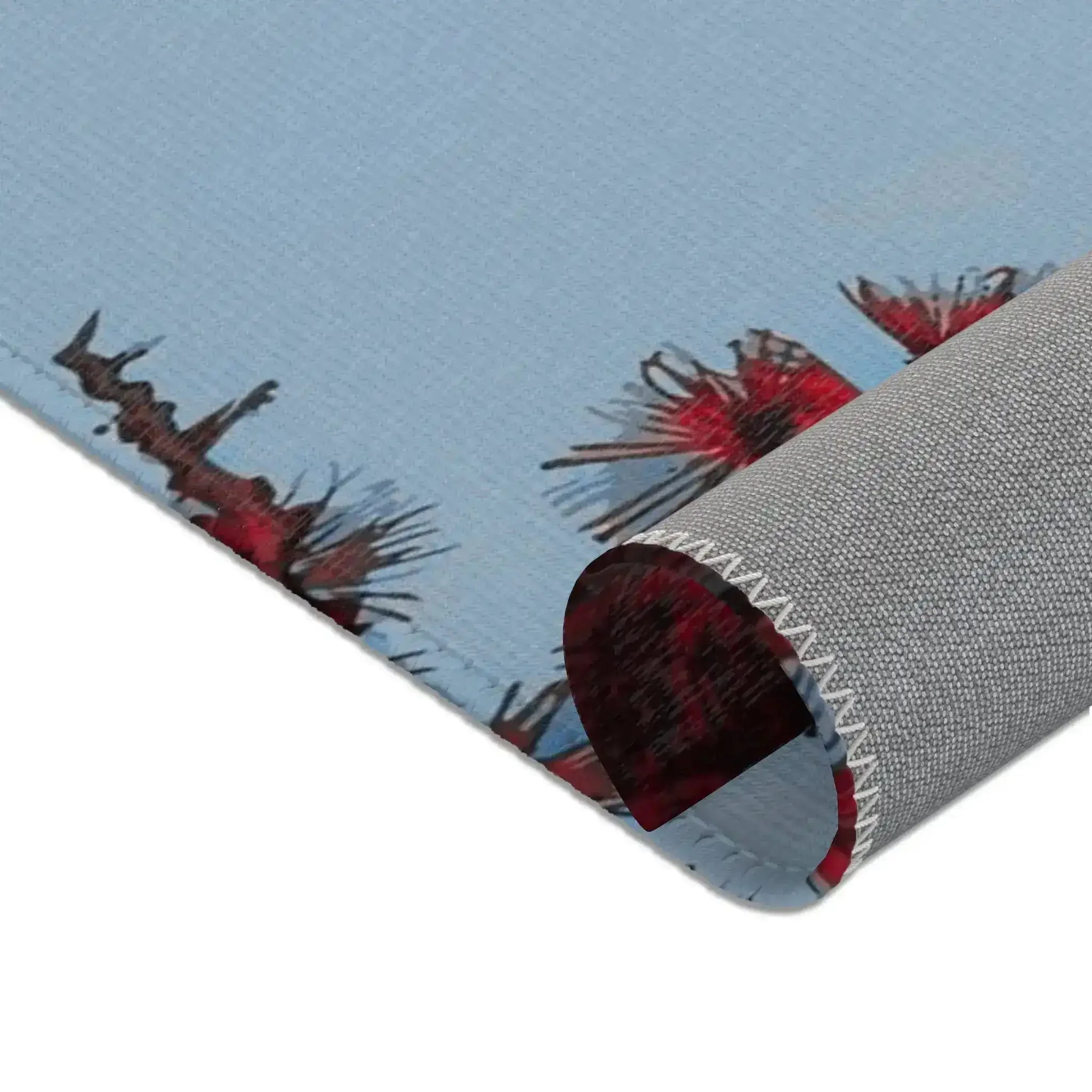 Dancing Cranes with Crimson Pines Accent Rug - Image 4