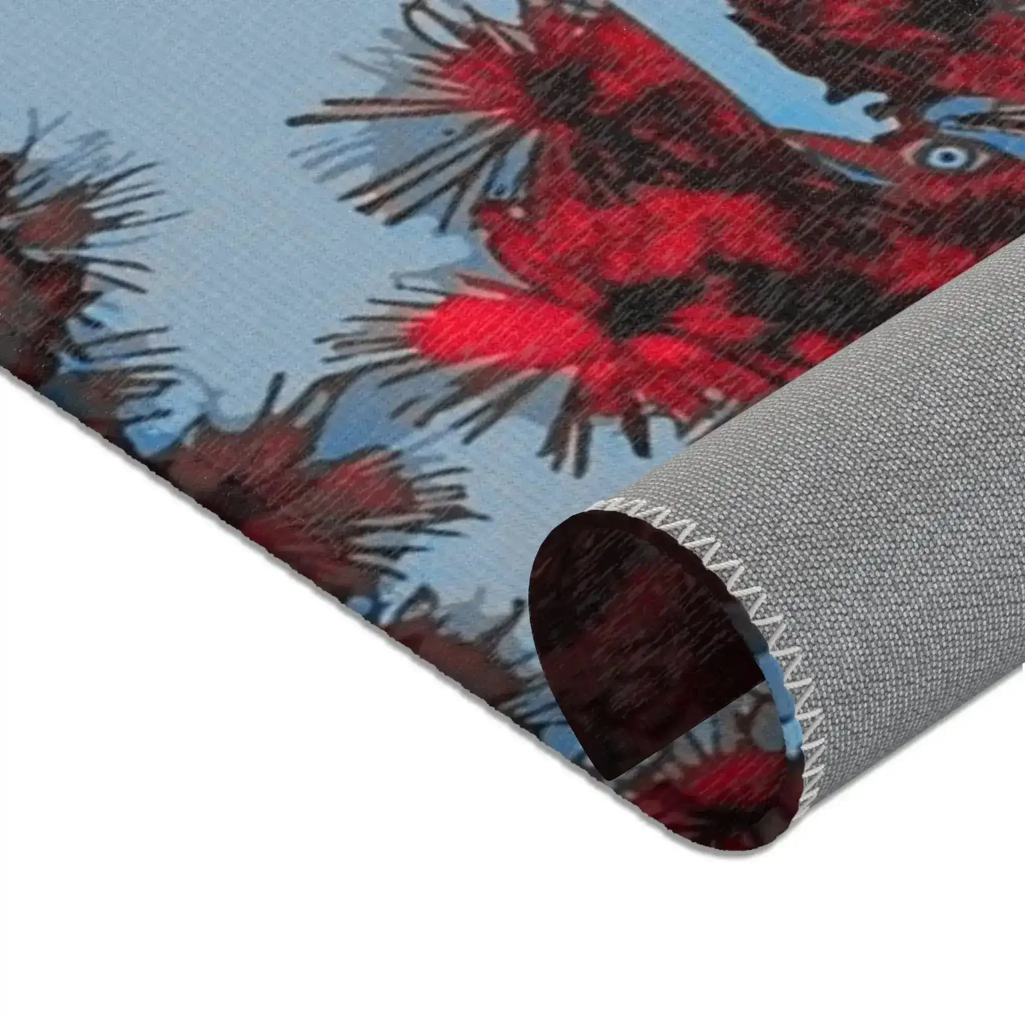 Dancing Cranes with Crimson Pines Accent Rug - Image 9