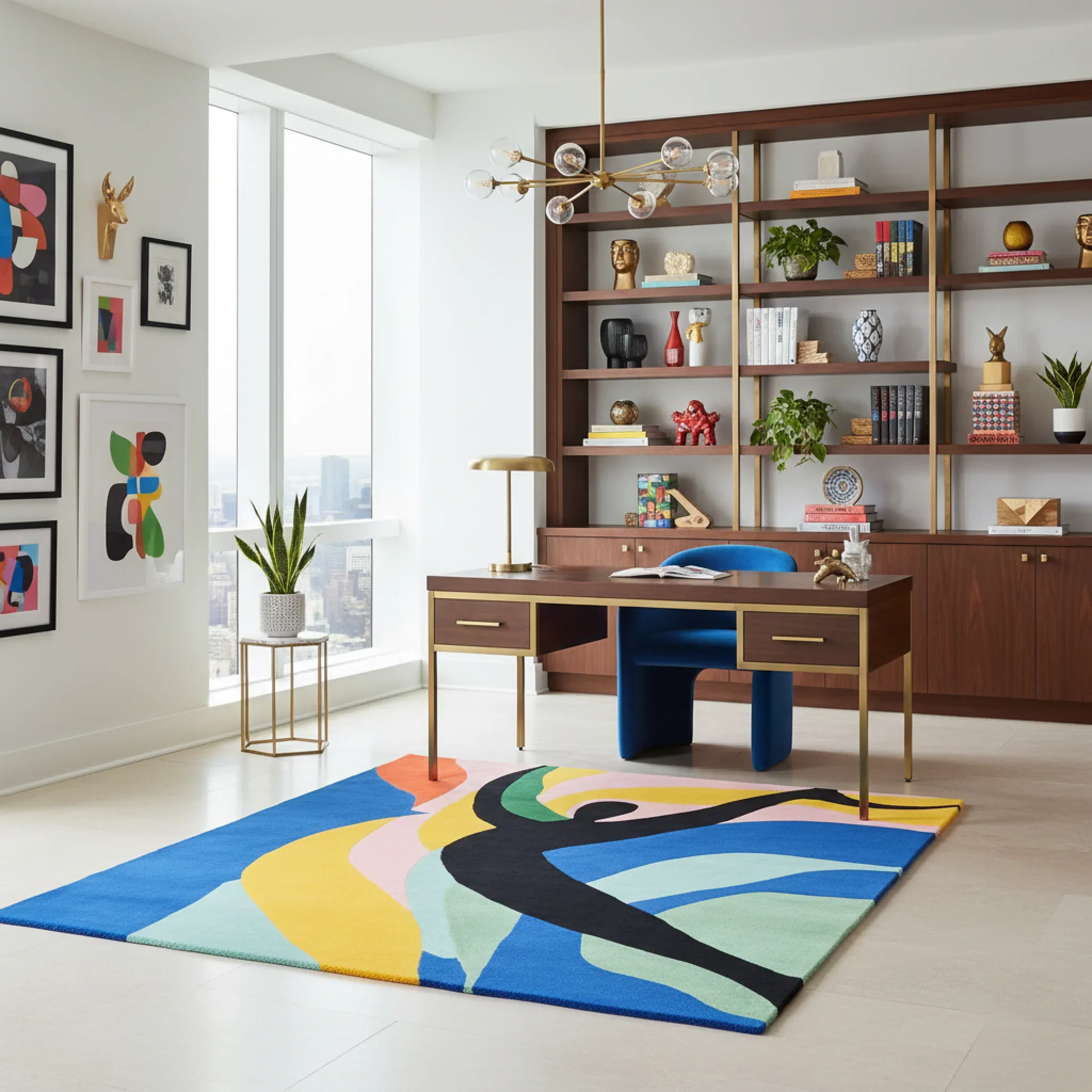 Dancing Shadow Hand Tufted Rug - Image 3