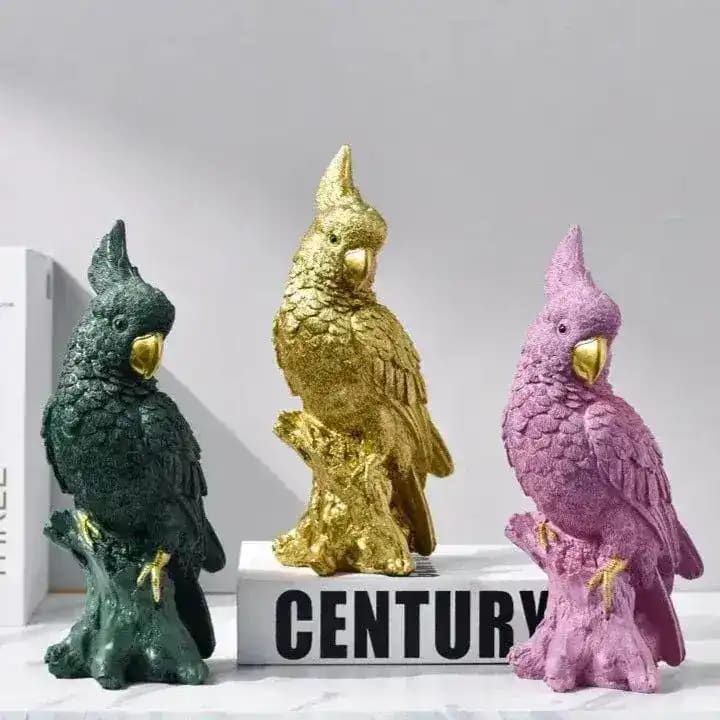 Decorative Exotic Parrot Figurine - Image 2