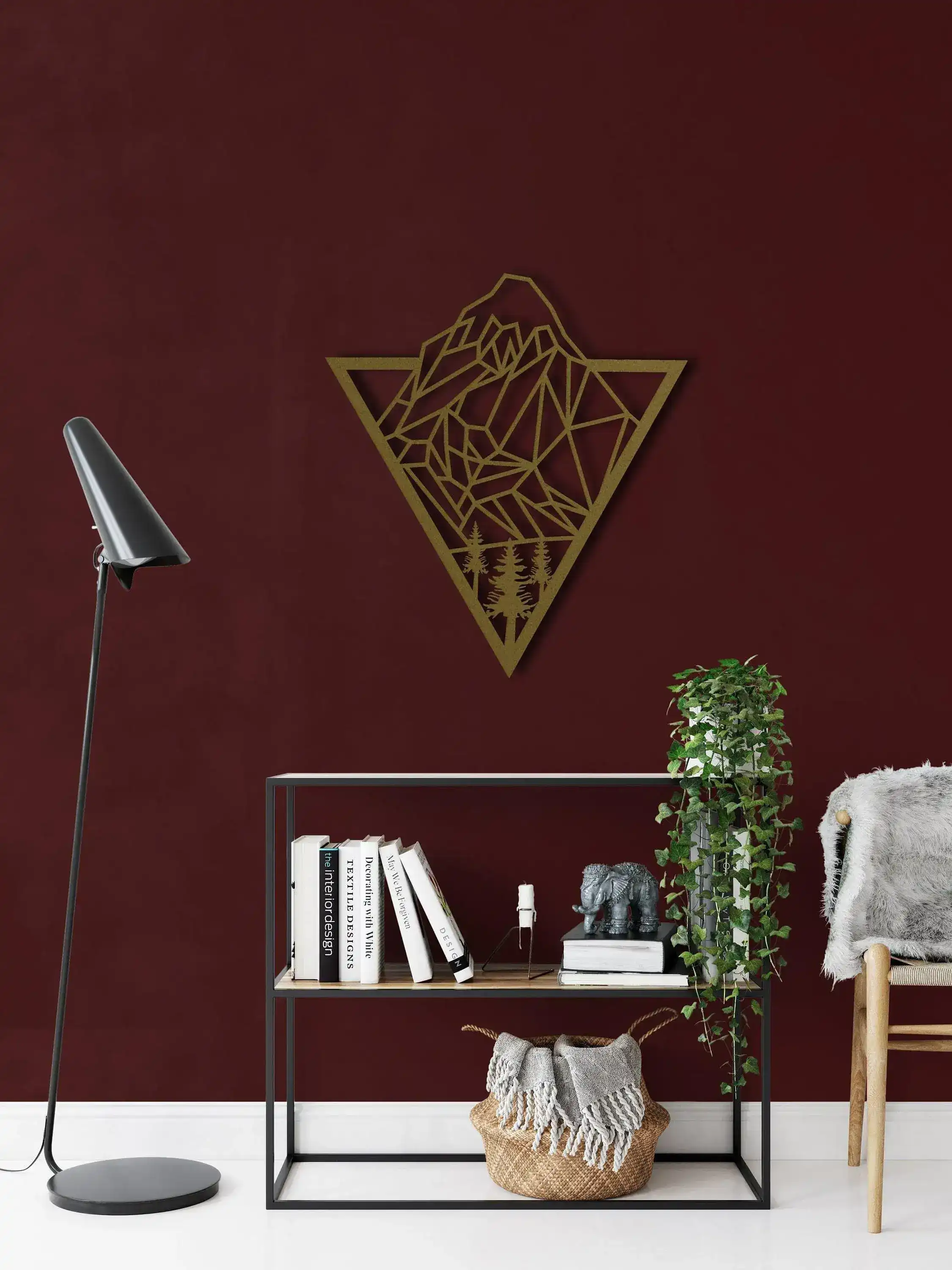 Diamond Mountain Peek Metal Wall Hanging Decor - Image 11