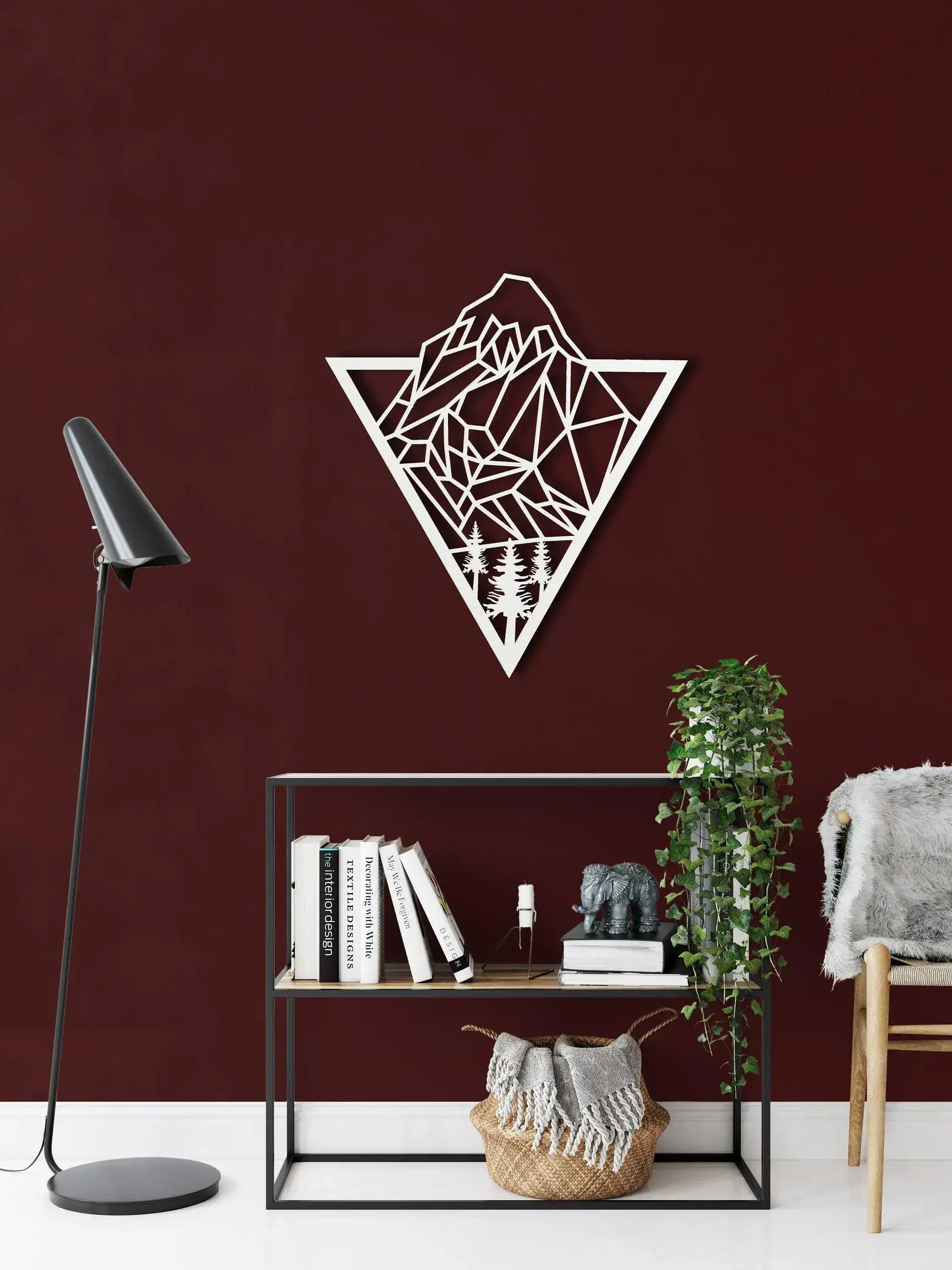 Diamond Mountain Peek Metal Wall Hanging Decor - Image 8