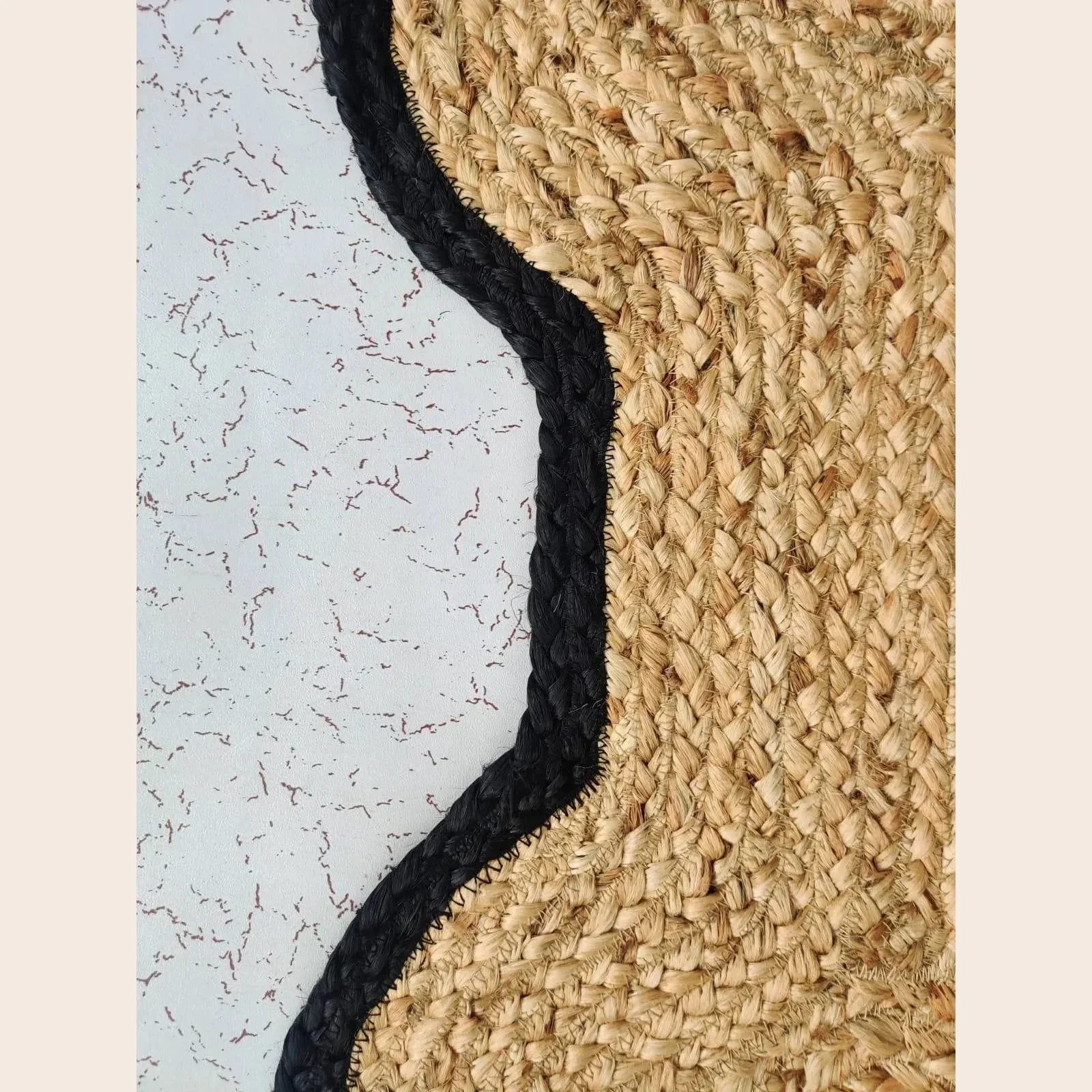 Dog Bone Shape Jute Rug - Image 9