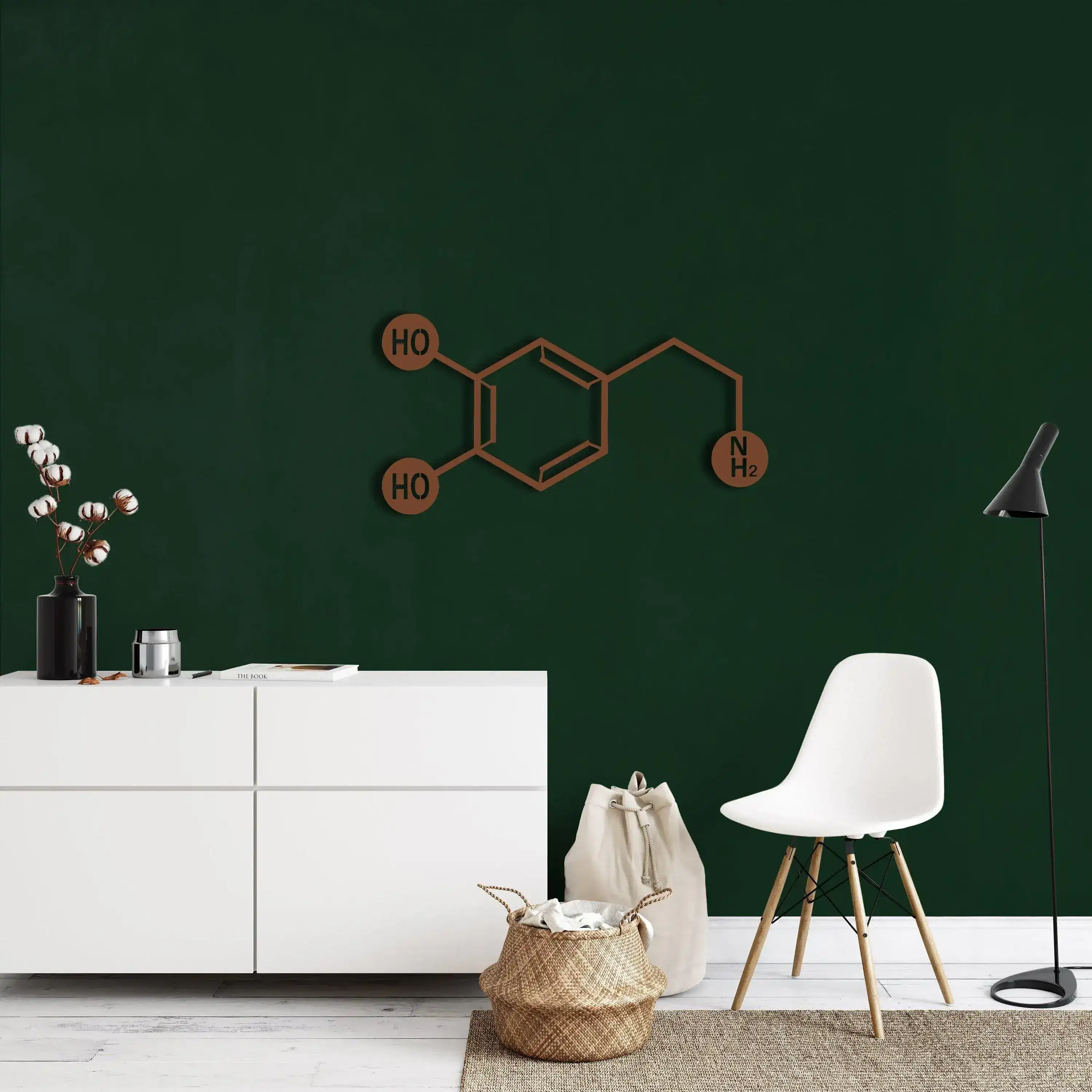 Dopamine Molecule Metal Wall Hanging Decor - Image 10