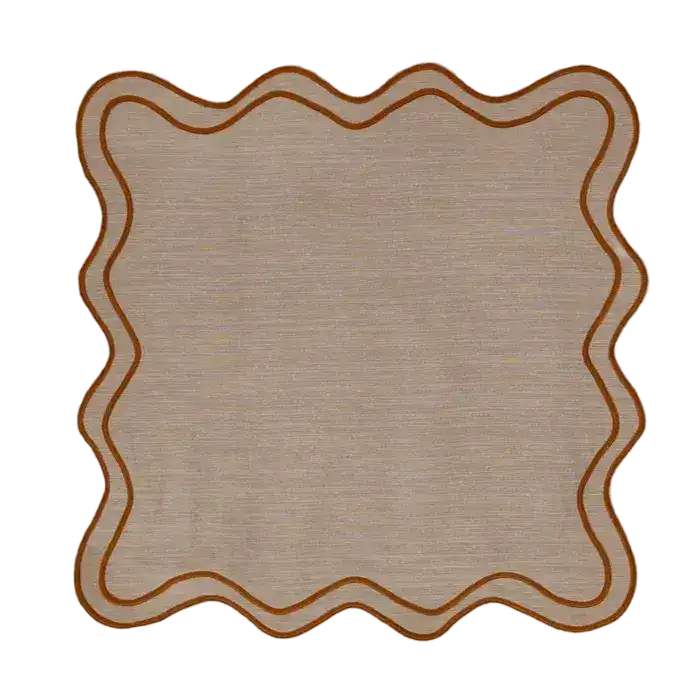 Double Scalloped Table Linen Napkins - Image 5