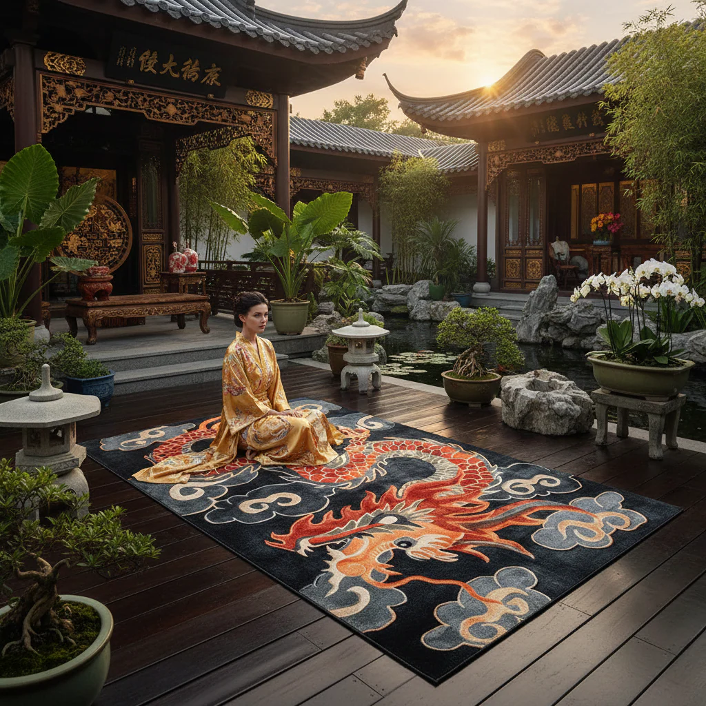 Dragon Wrath Hand Tufted Rug - Image 2