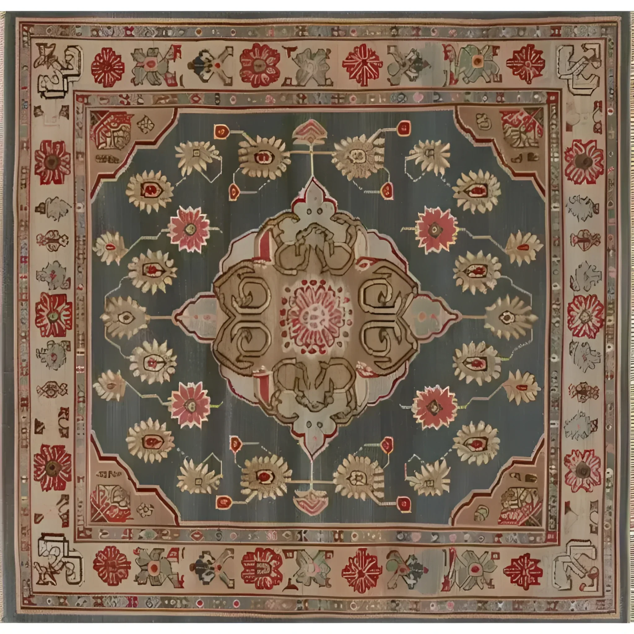 Dusk Blossom Hand Knotted Area Rug - Image 3