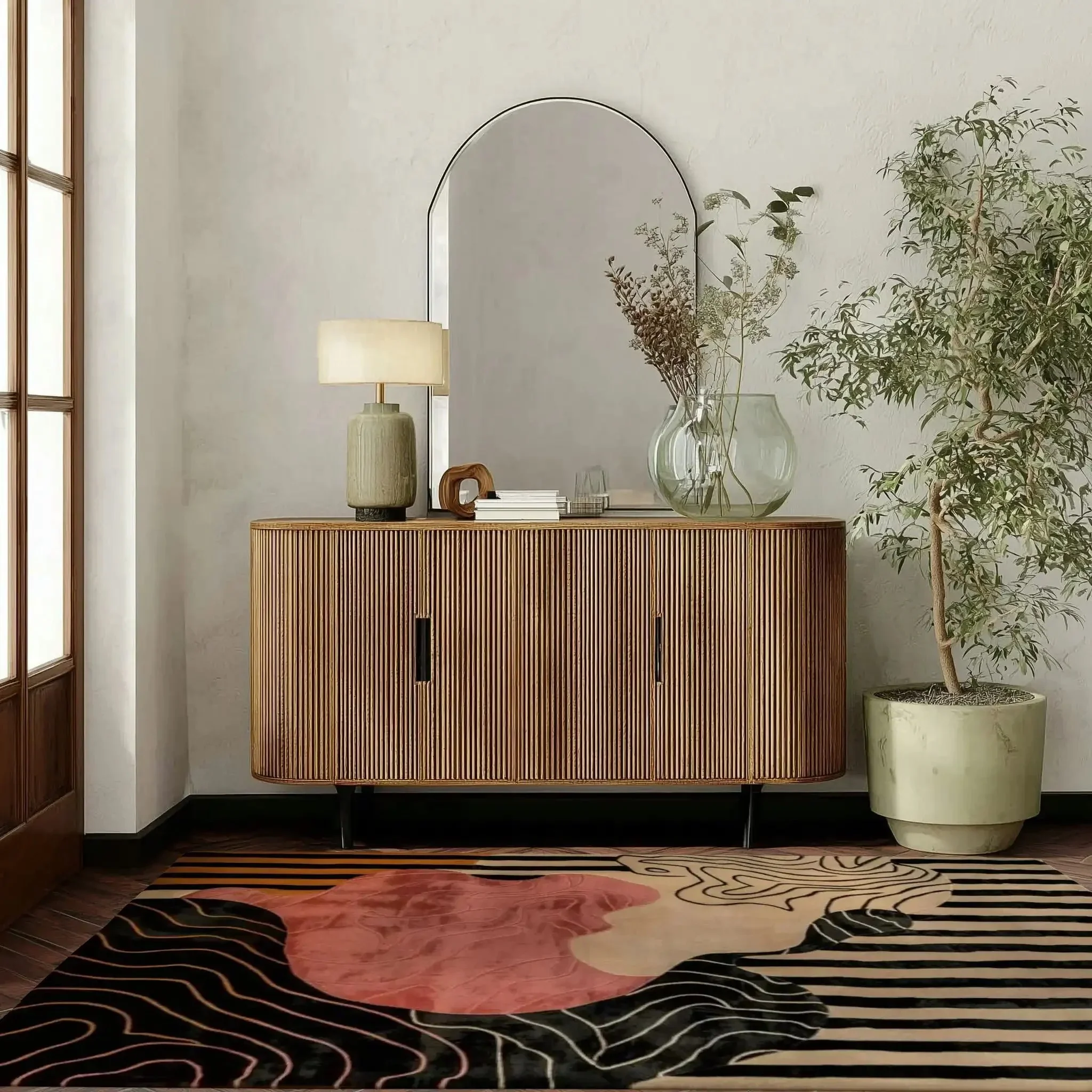 Dusky Petals Hand Tufted Rug - Image 3