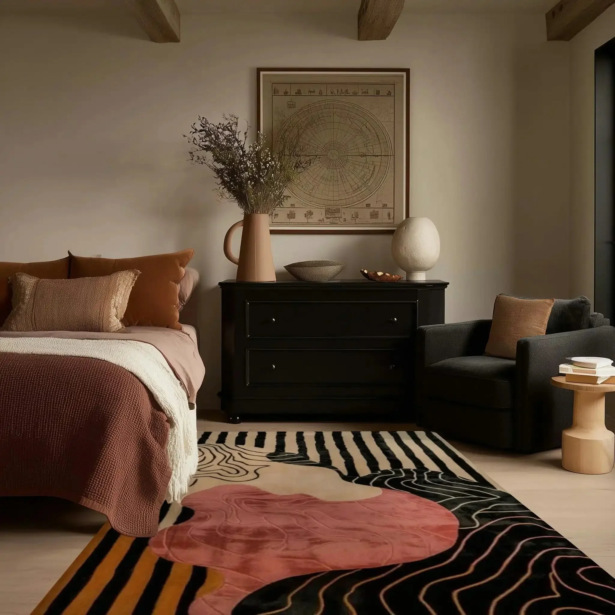 Dusky Petals Hand Tufted Rug - Image 5