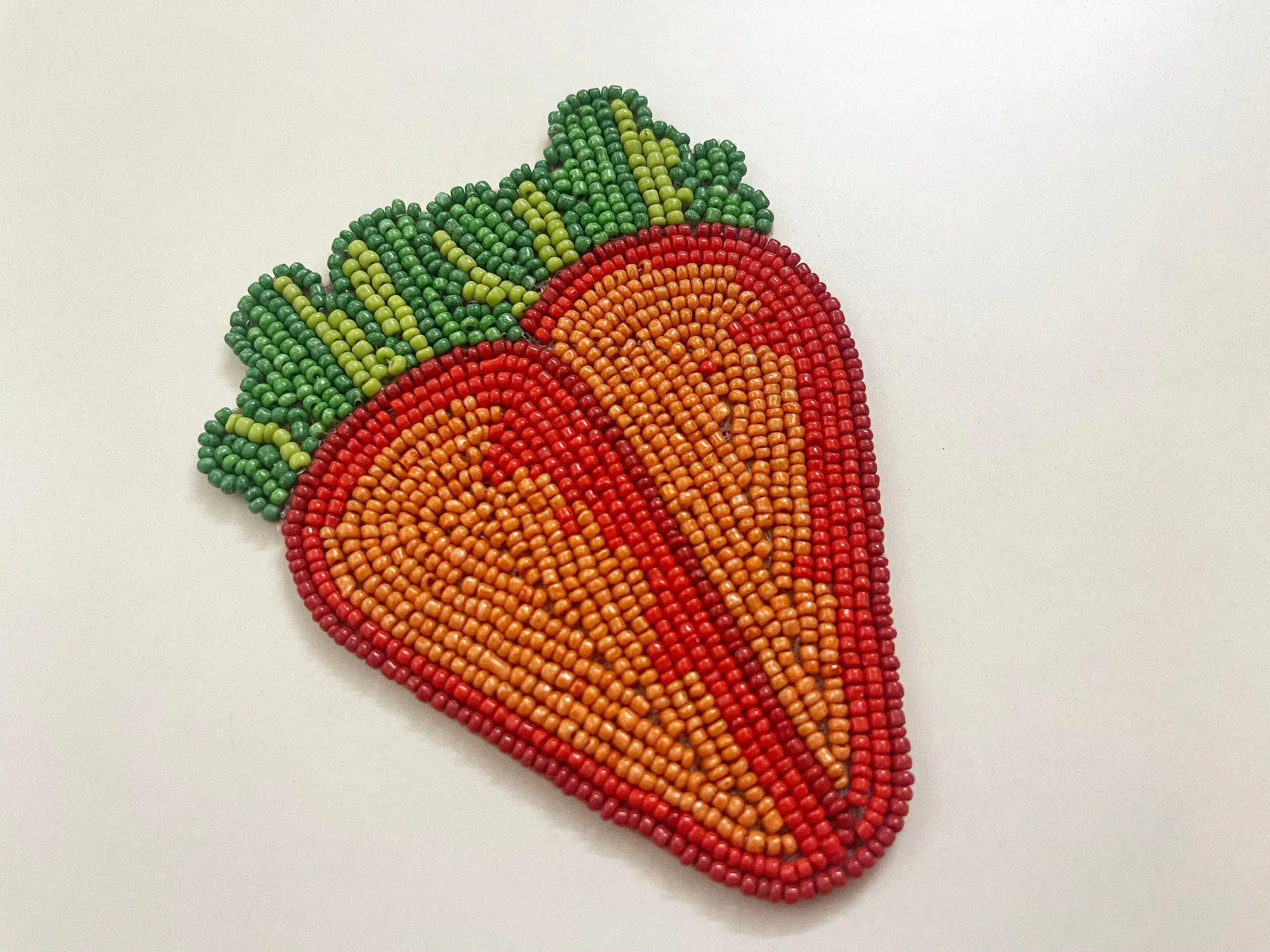 Easter Carrot Beaded Coaster set of 6 - Image 6
