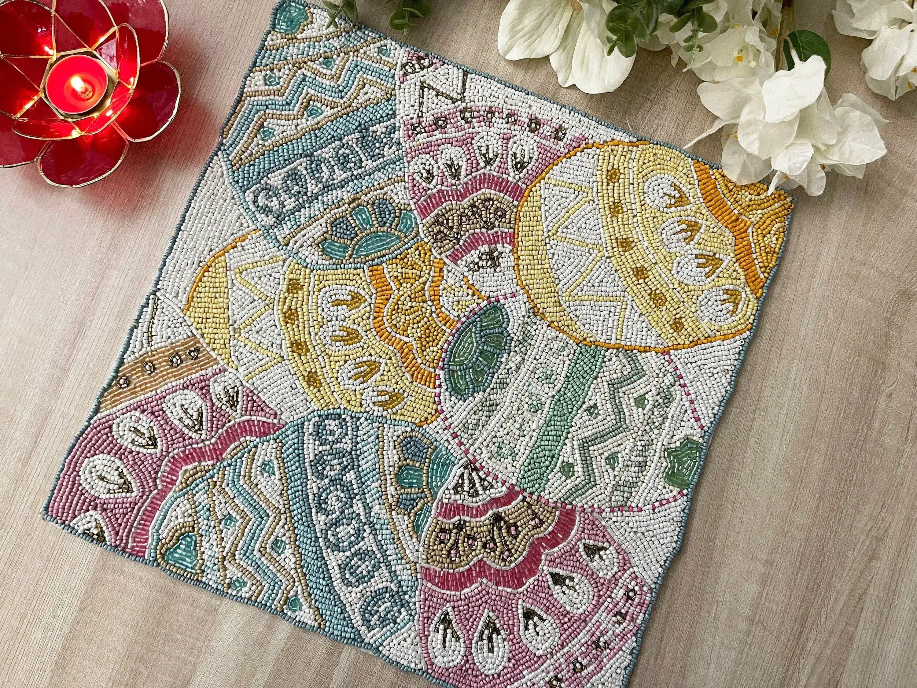 Easter Egg Square Beaded Placemat - Image 4