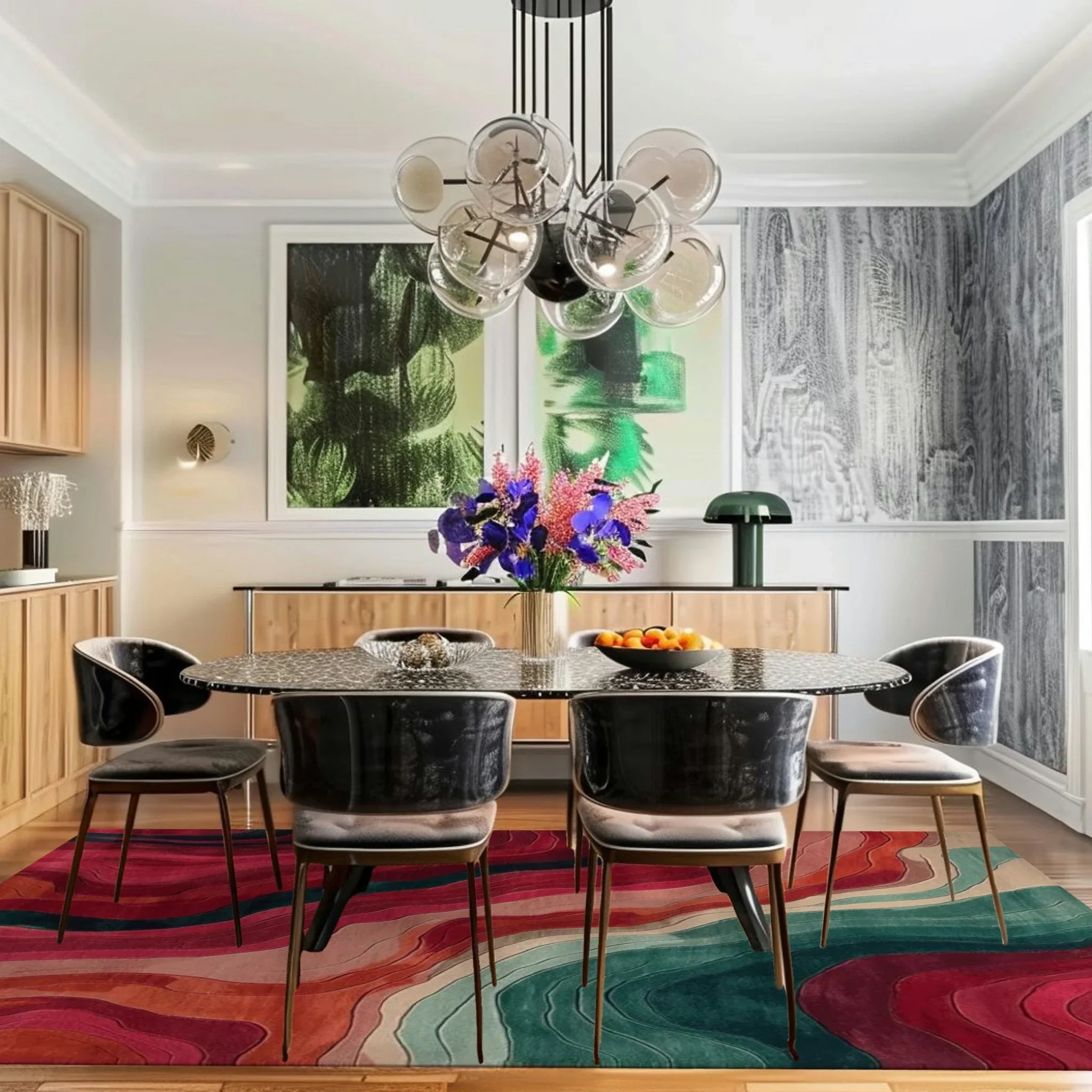 Echoes of Color Hand Tufted Rug - Image 5