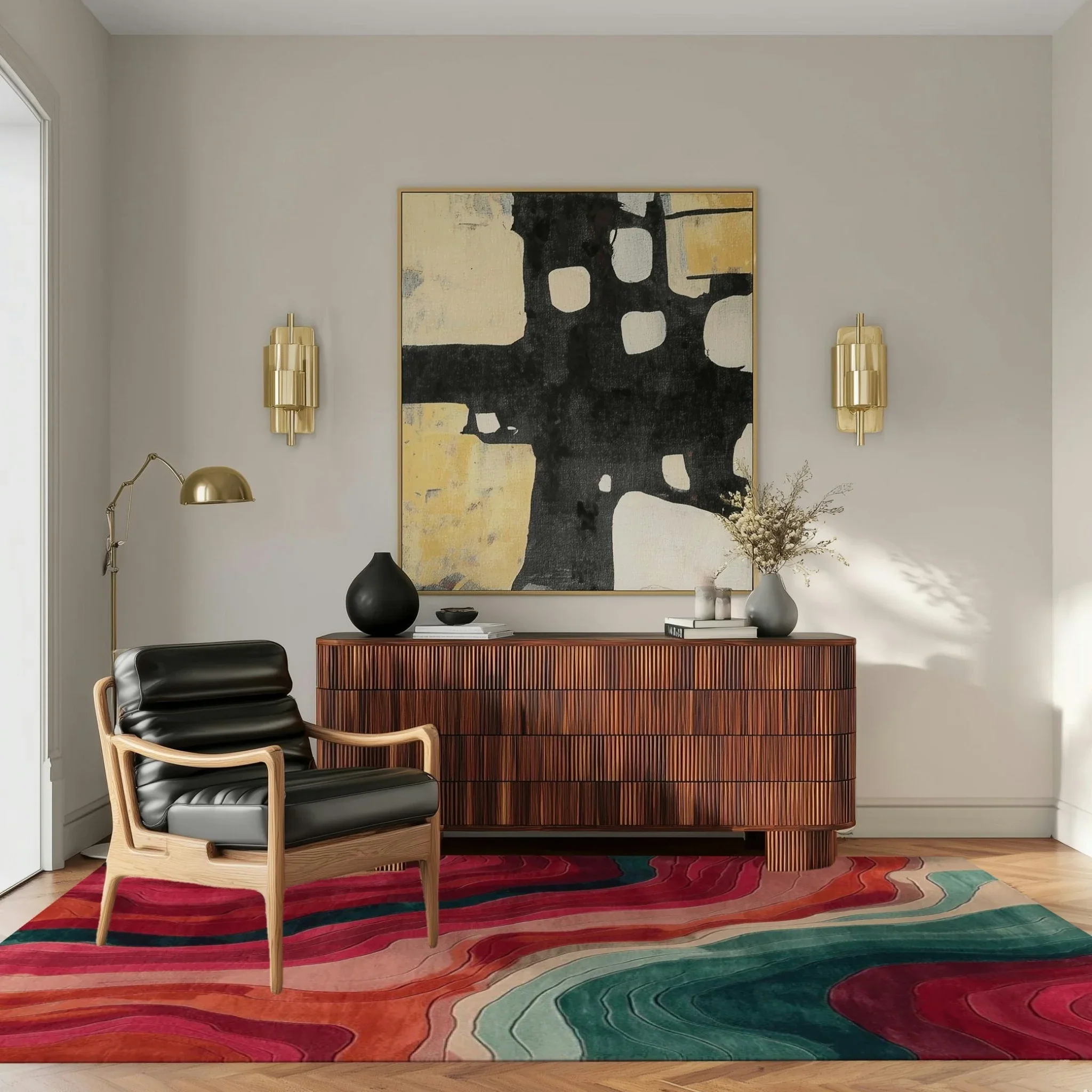 Echoes of Color Hand Tufted Rug - Image 7