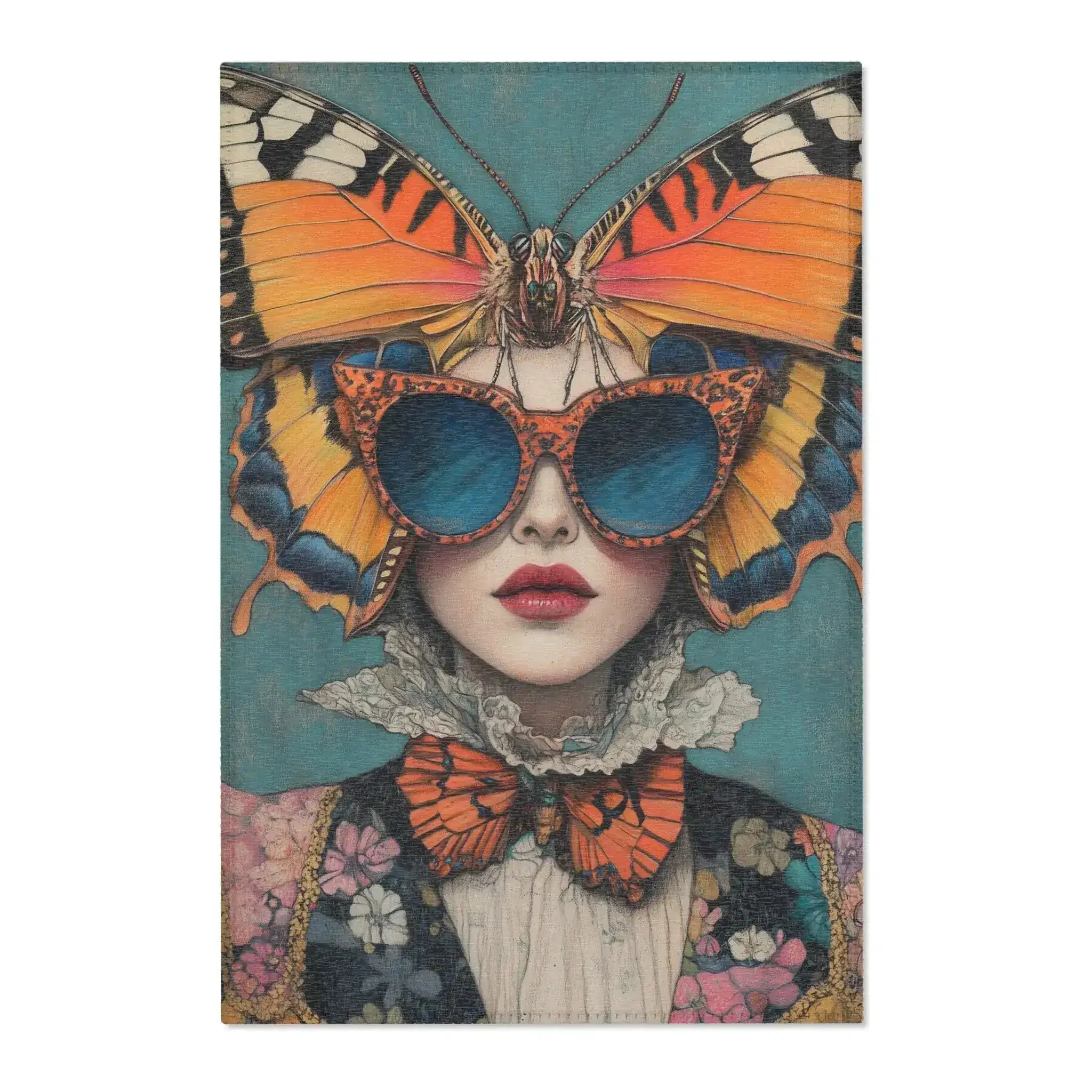 Elegance in Flight – Couture Butterfly Accent Rug - Image 2