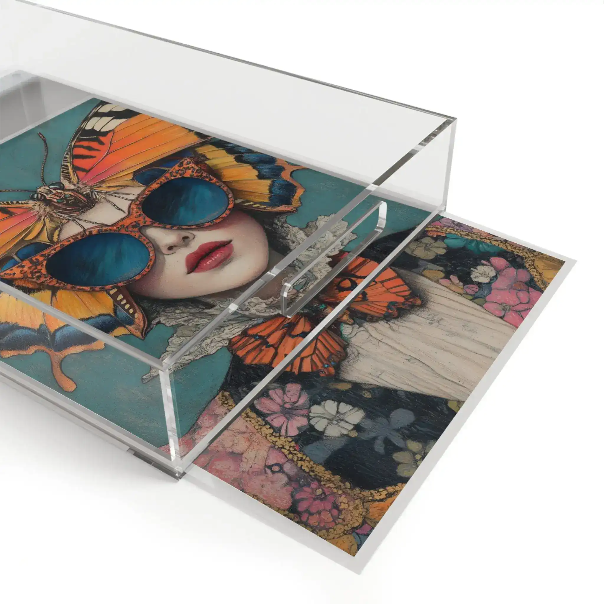 Elegance in Flight – Couture Butterfly Serving Tray - Image 4