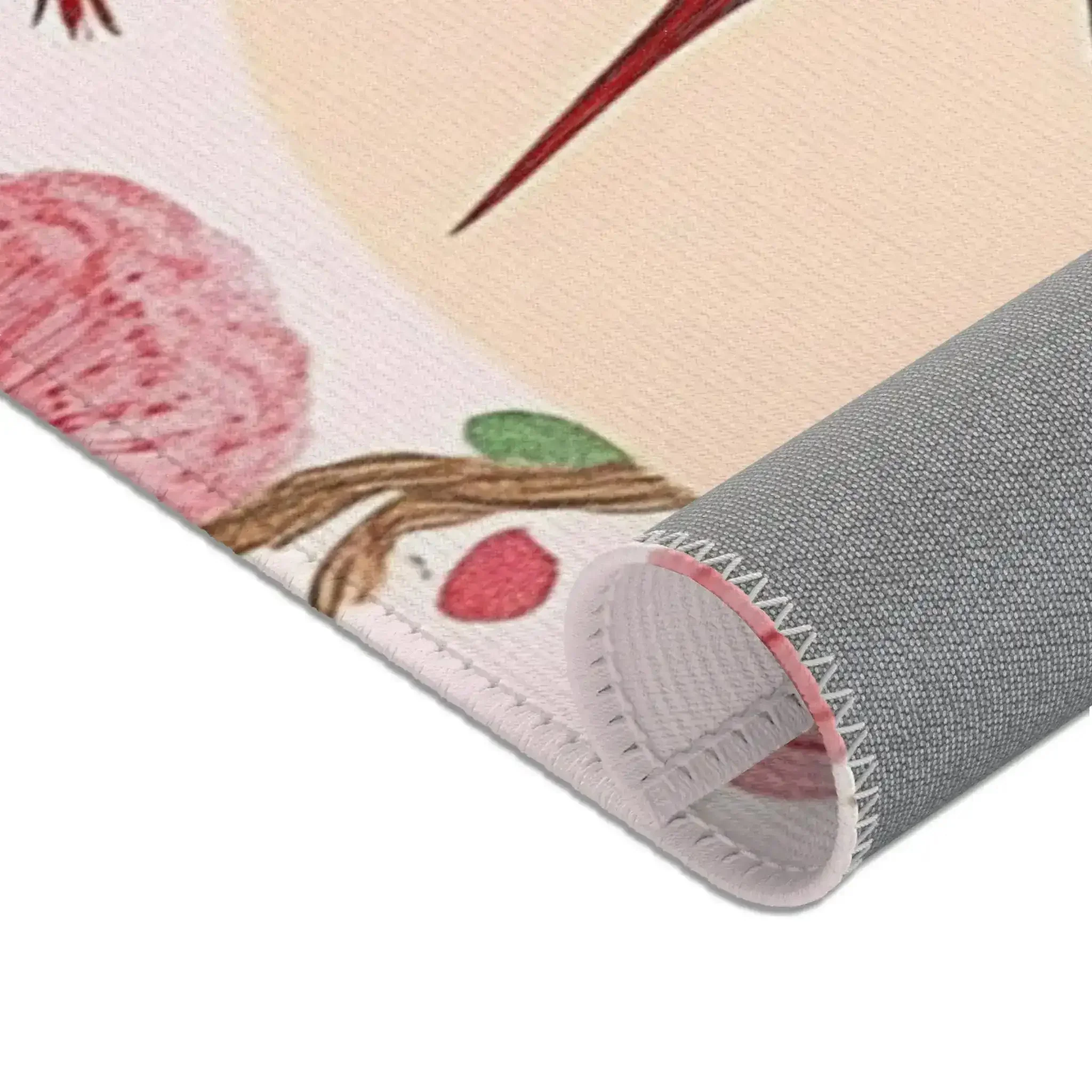Elegant Crane and Blossom Accent Rug - Image 4