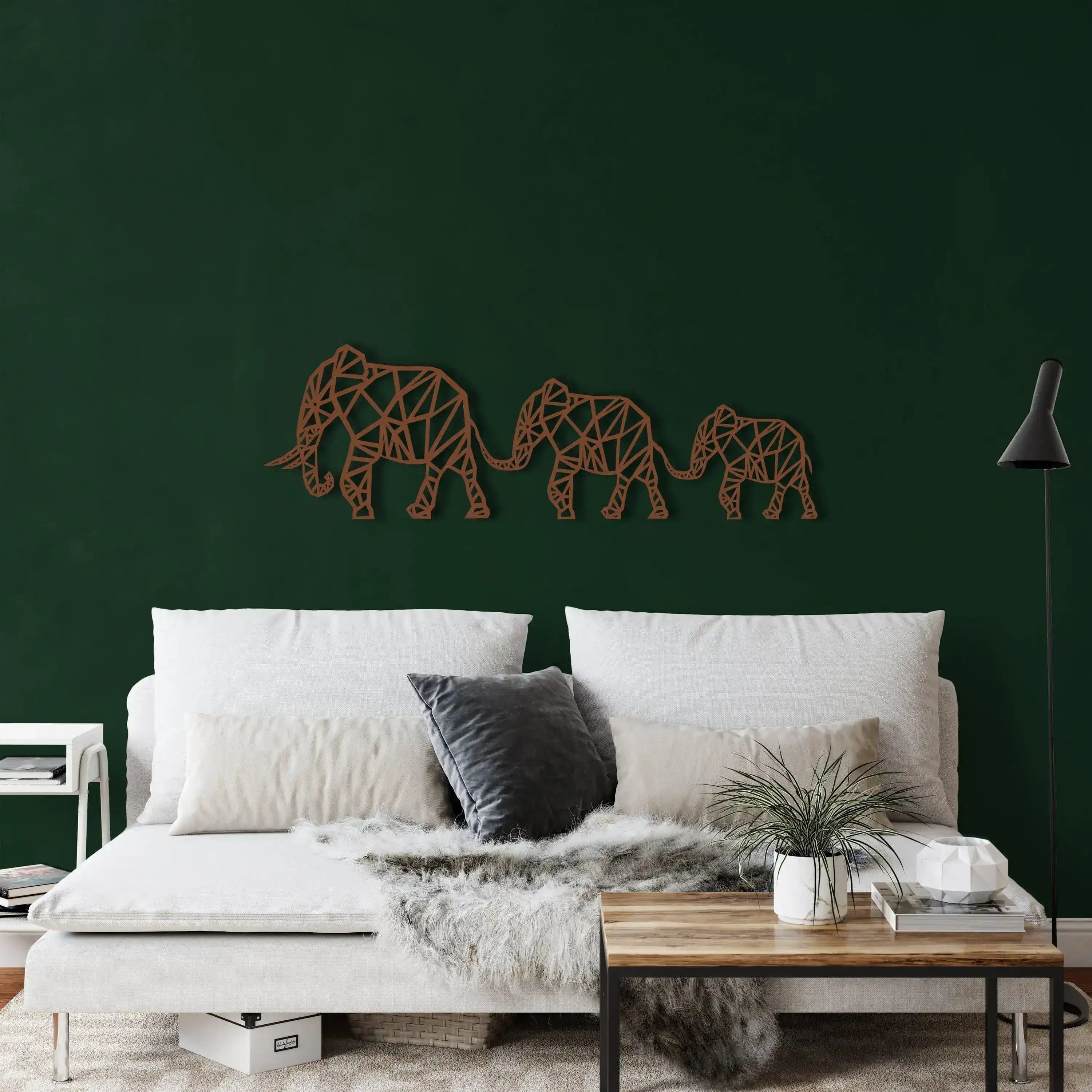 Elephant Family Metal Wall Hanging Decor - Image 10