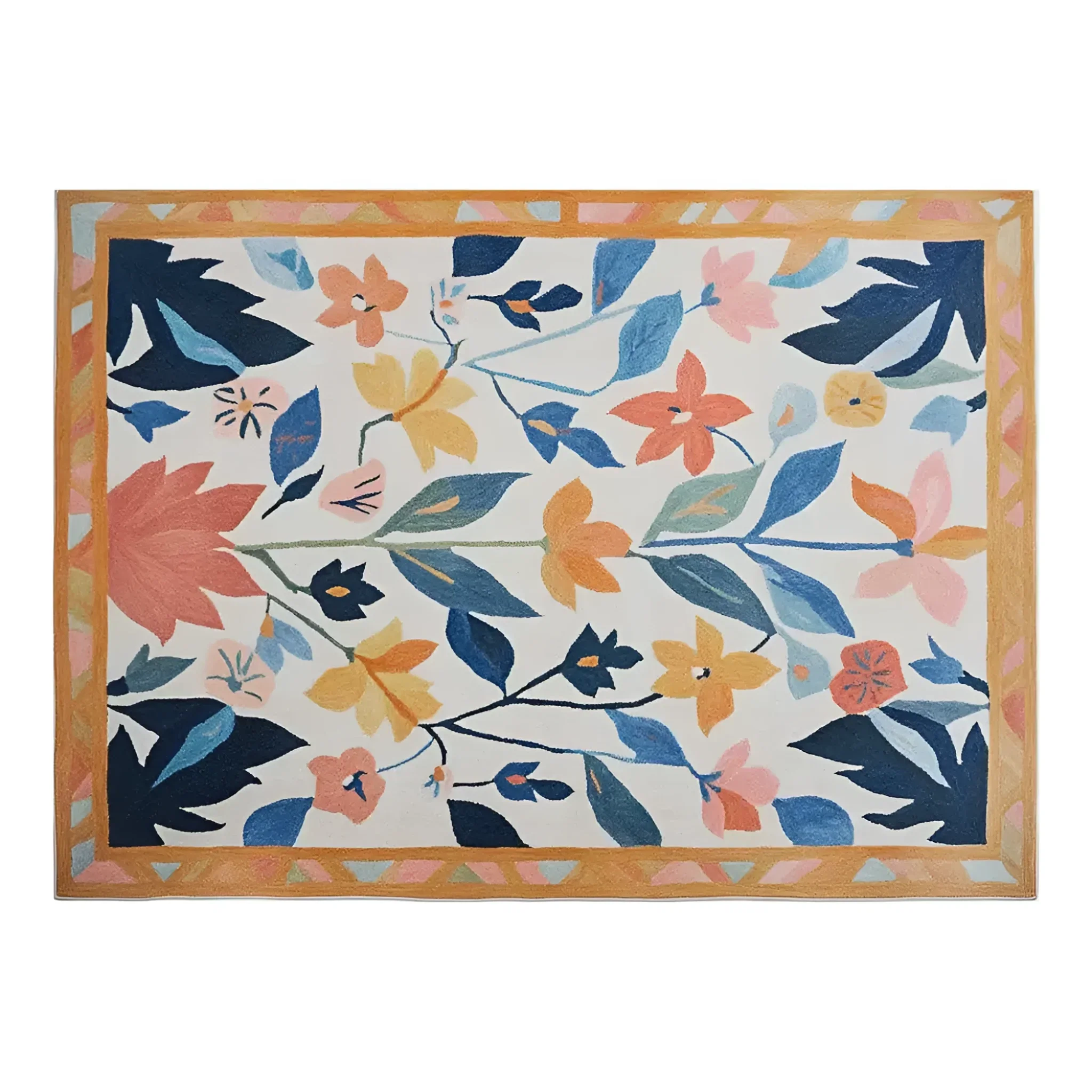 Enchanted Blossom Hand Tufted Wool Rug - Image 7