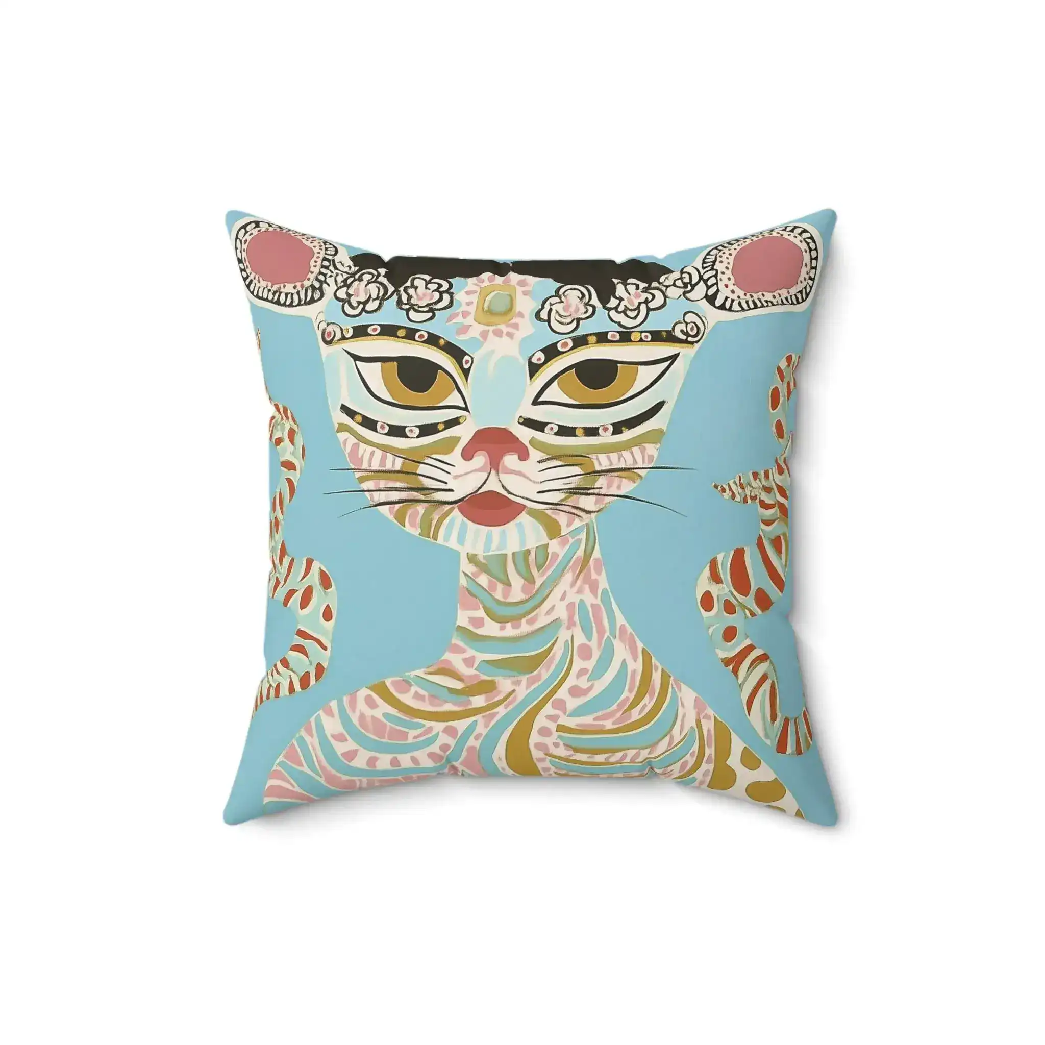 Enchanted Feline Throw Pillow - Image 3
