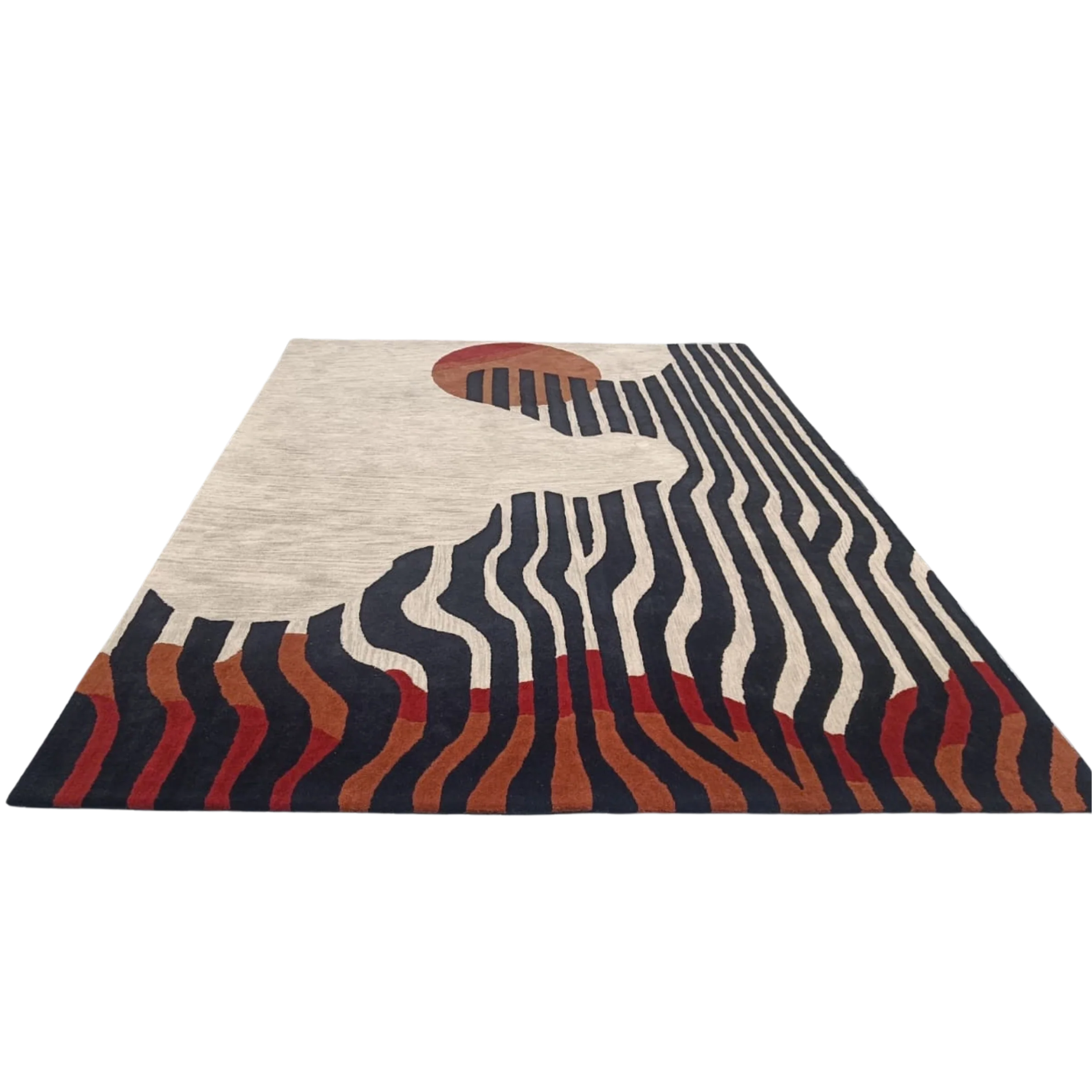 Energy Pulse Tufted Wool Rug - Image 7