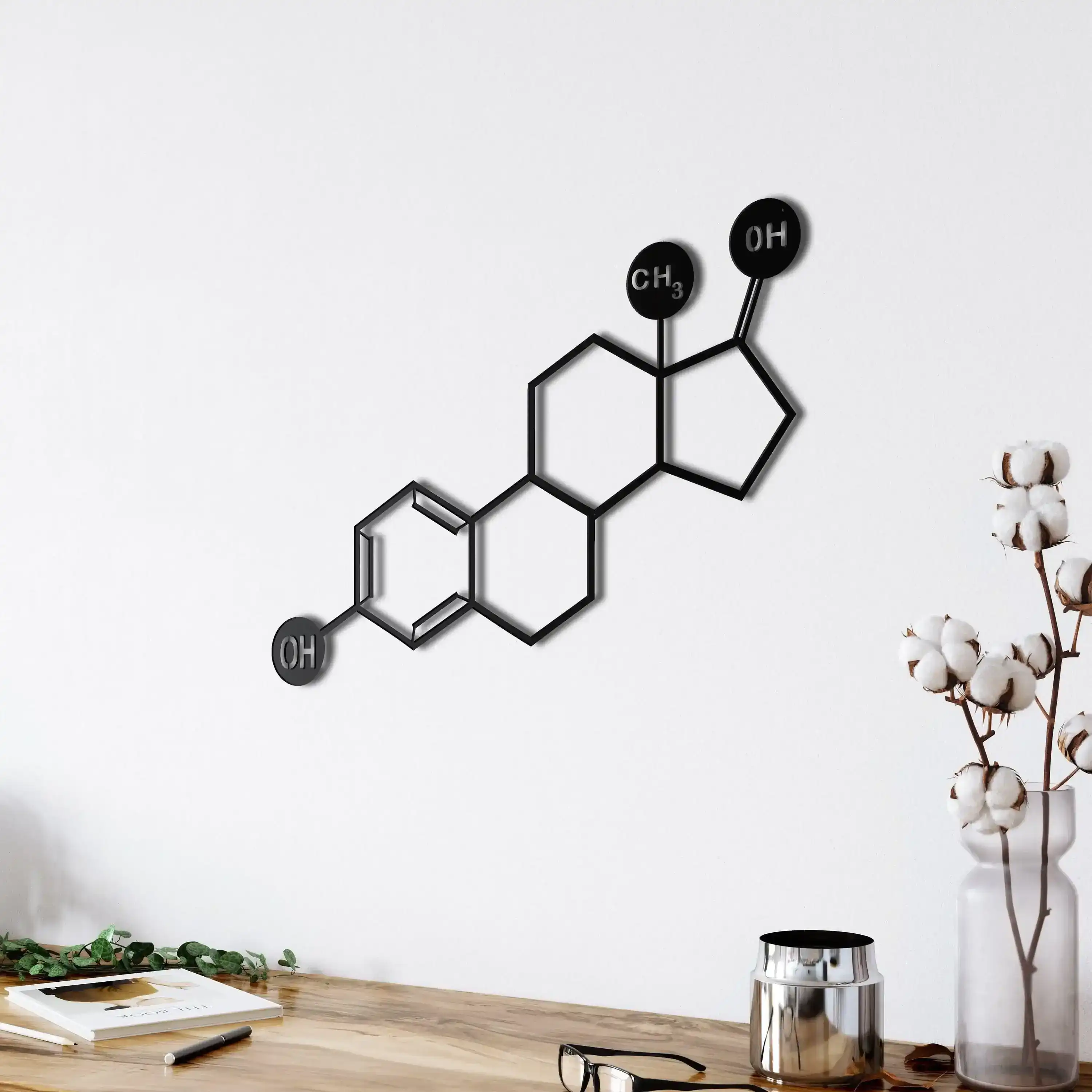 Estrogen Molecule Metal Wall Hanging Decor - Image 7