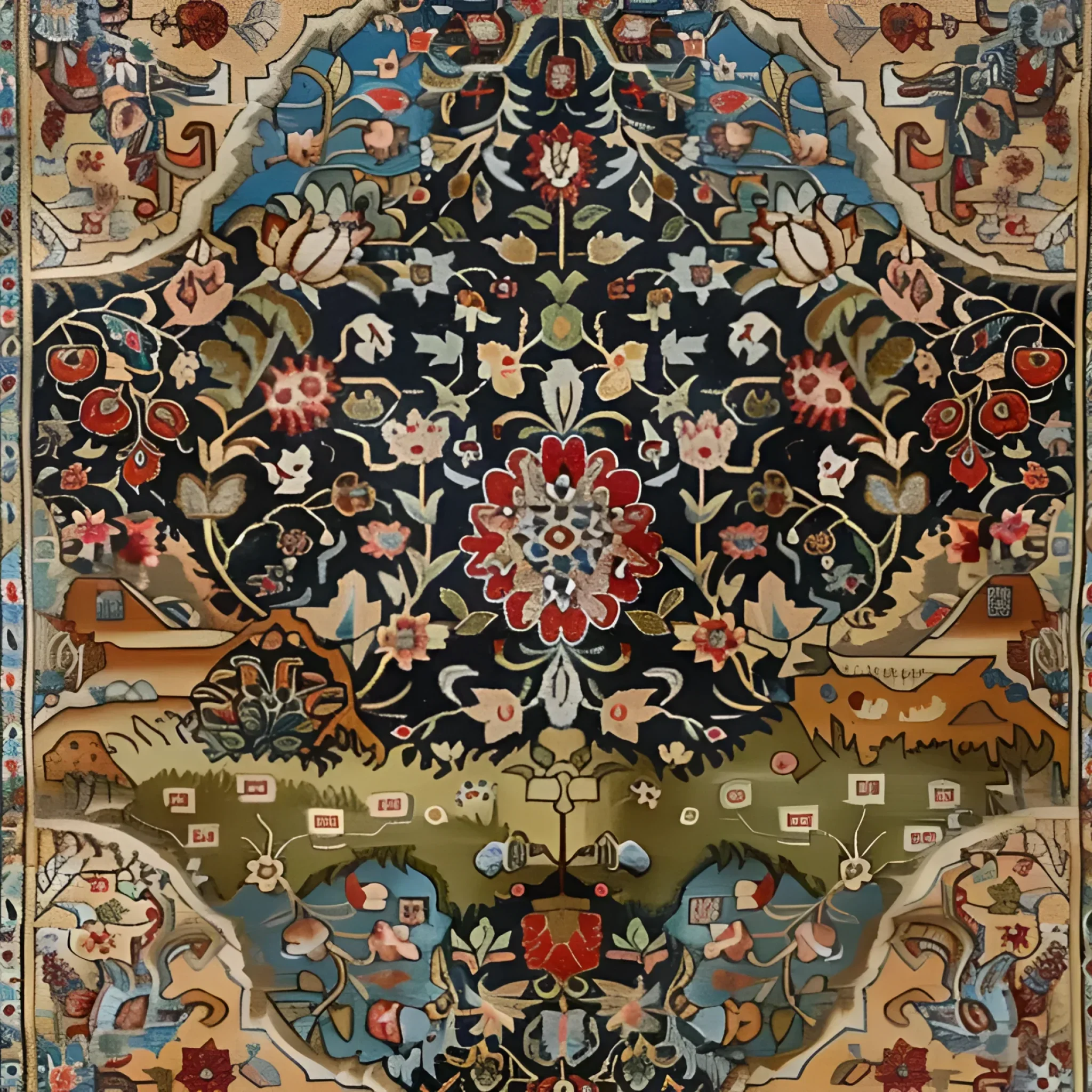 Eternal Blossom Wool Hand Knotted Area Rug - Image 7