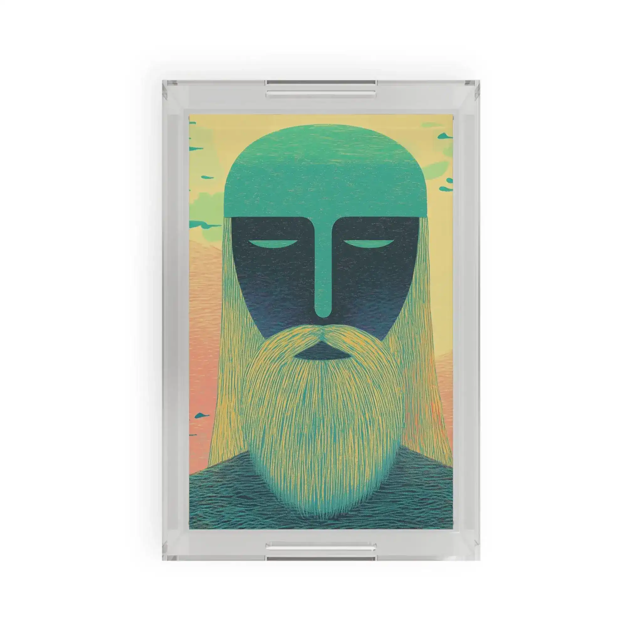 Ethereal Guardian Serving Tray – A Bold & Mystical Statement